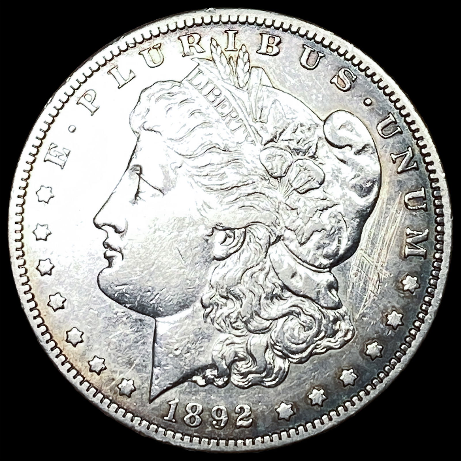 1892-S Silver Morgan Dollar CLOSELY UNCIRCULATED: 1892-S Silver Morgan Dollar CLOSELY UNCIRCULATED