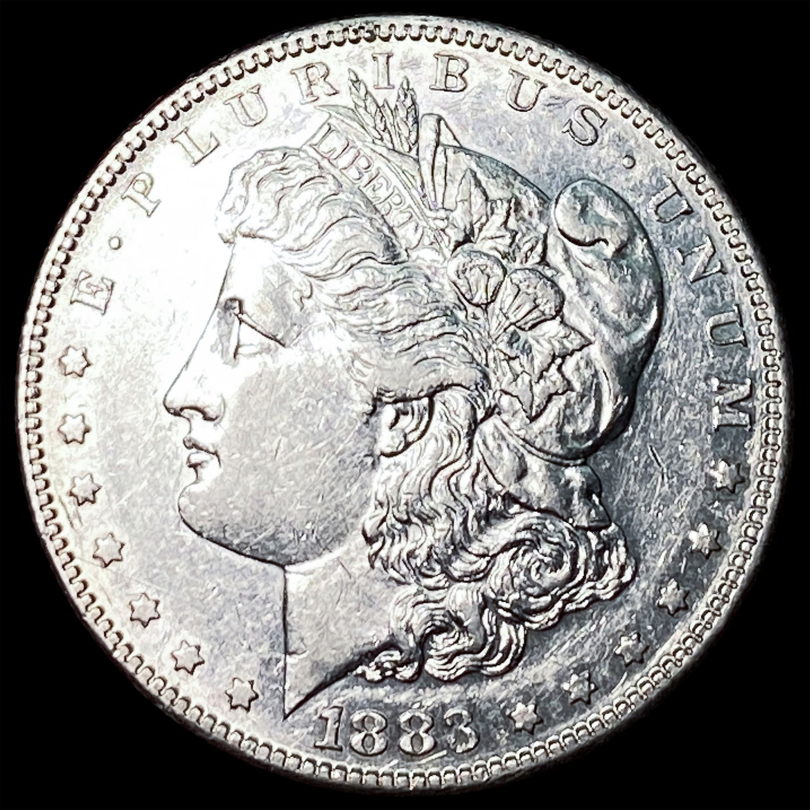 1883-S Silver Morgan Dollar CLOSELY UNCIRCULATED: 1883-S Silver Morgan Dollar CLOSELY UNCIRCULATED