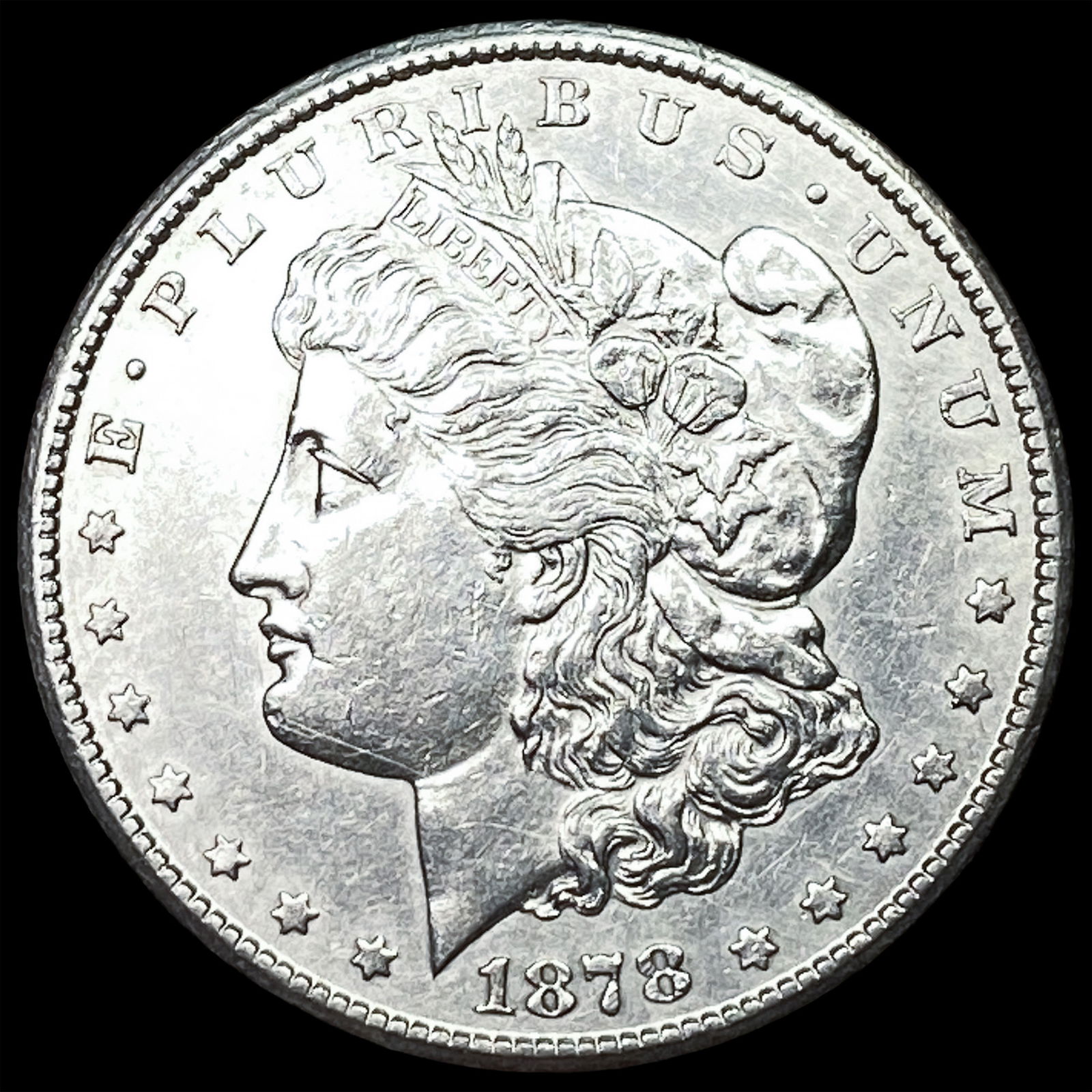 1878-CC Silver Morgan Dollar CLOSELY UNCIRCULATED: 1878-CC Silver Morgan Dollar CLOSELY UNCIRCULATED
