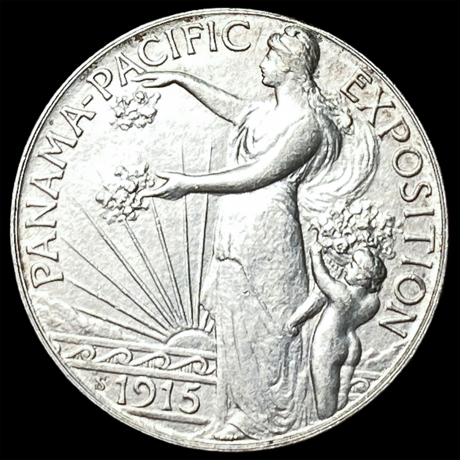 1915-S Silver Panama-Pacific Half Dollar UNCIRCULATED: 1915-S Silver Panama-Pacific Half Dollar UNCIRCULATED