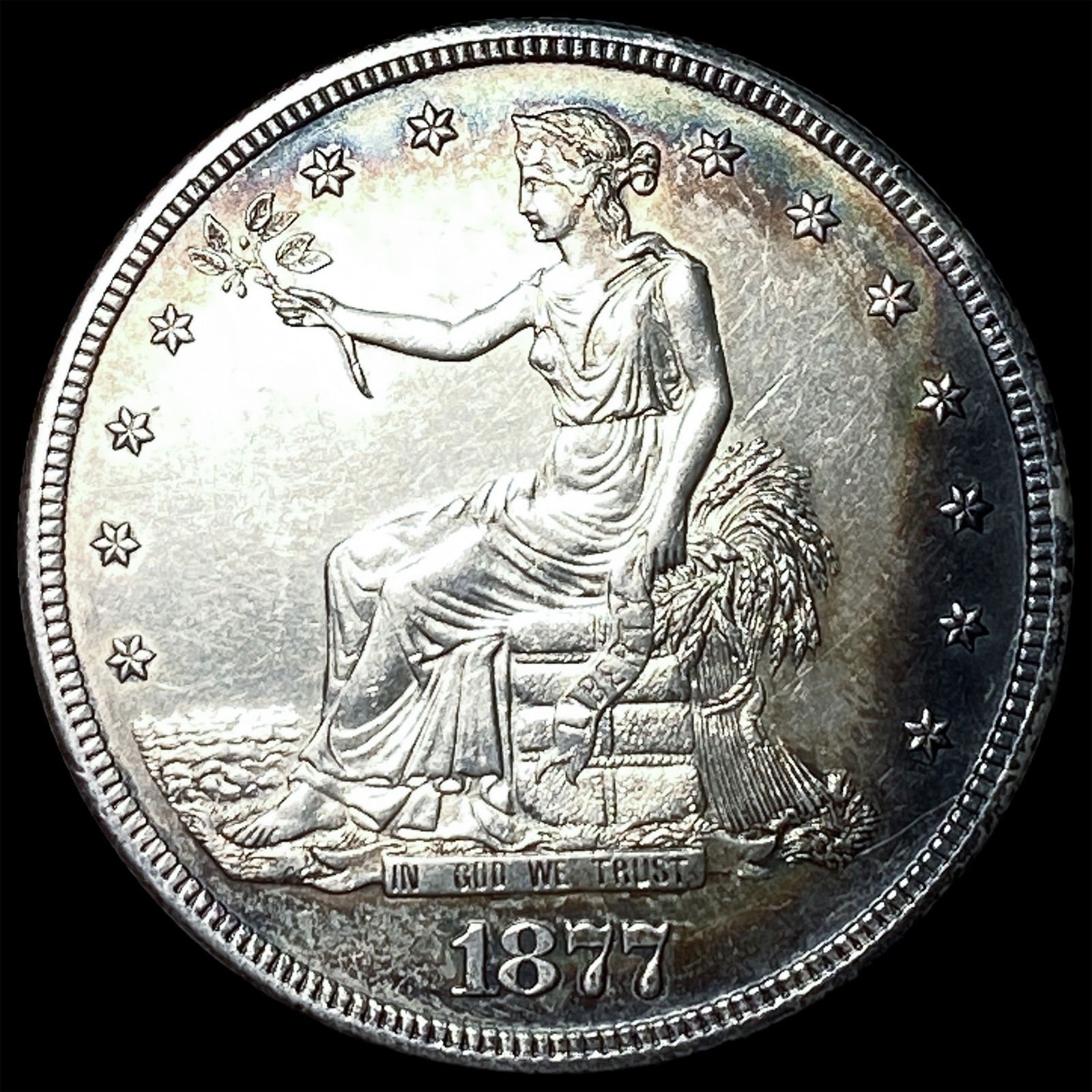 1877-S Silver Trade Dollar CLOSELY UNCIRCULATED (1 of 2)
