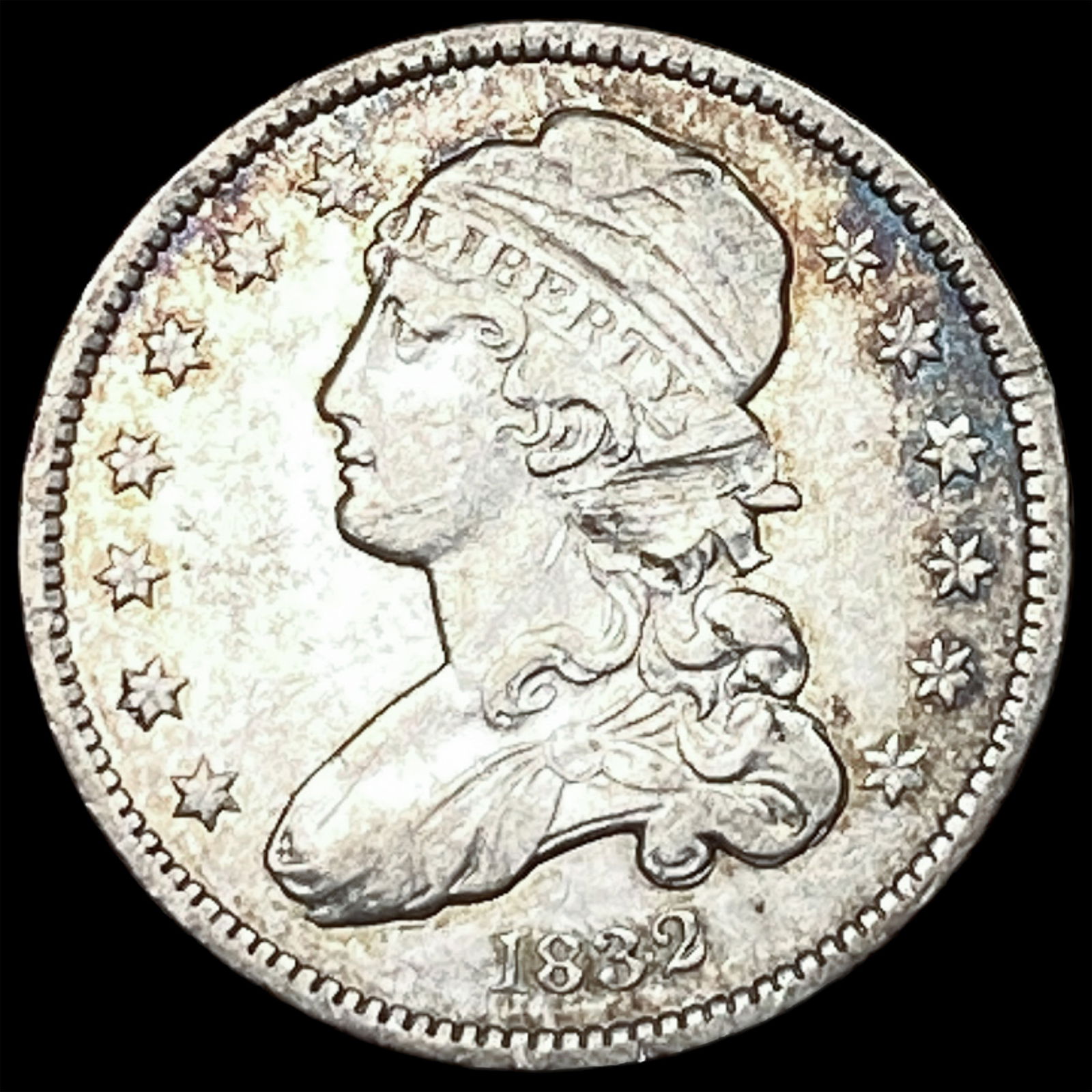 1832 Capped Bust Silver Quarter NEARLY UNCIRCULATED (1 of 2)