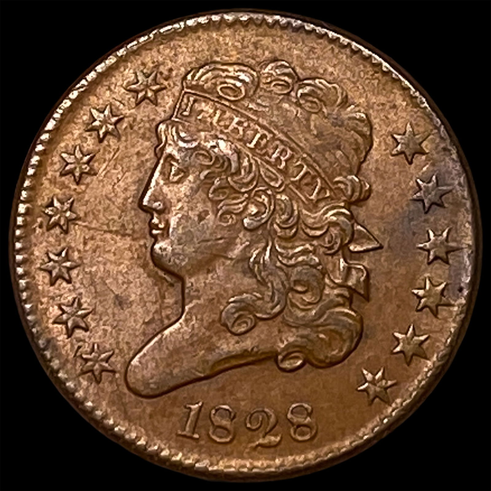 1828 Copper Half Cent UNCIRCULATED (1 of 2)