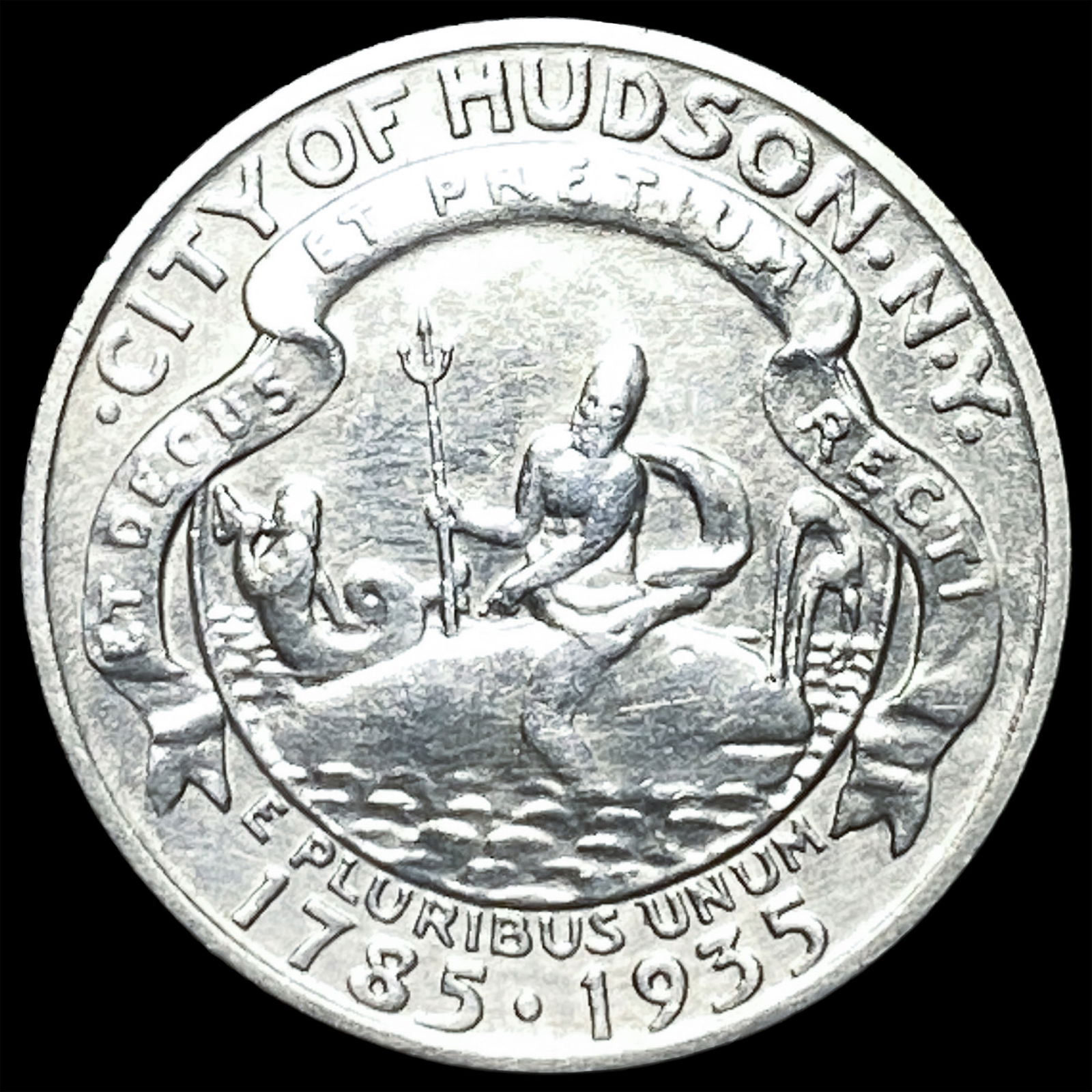 1935 Silver Hudson NY Half Dollar CLOSELY UNCIRCULATED (1 of 2)