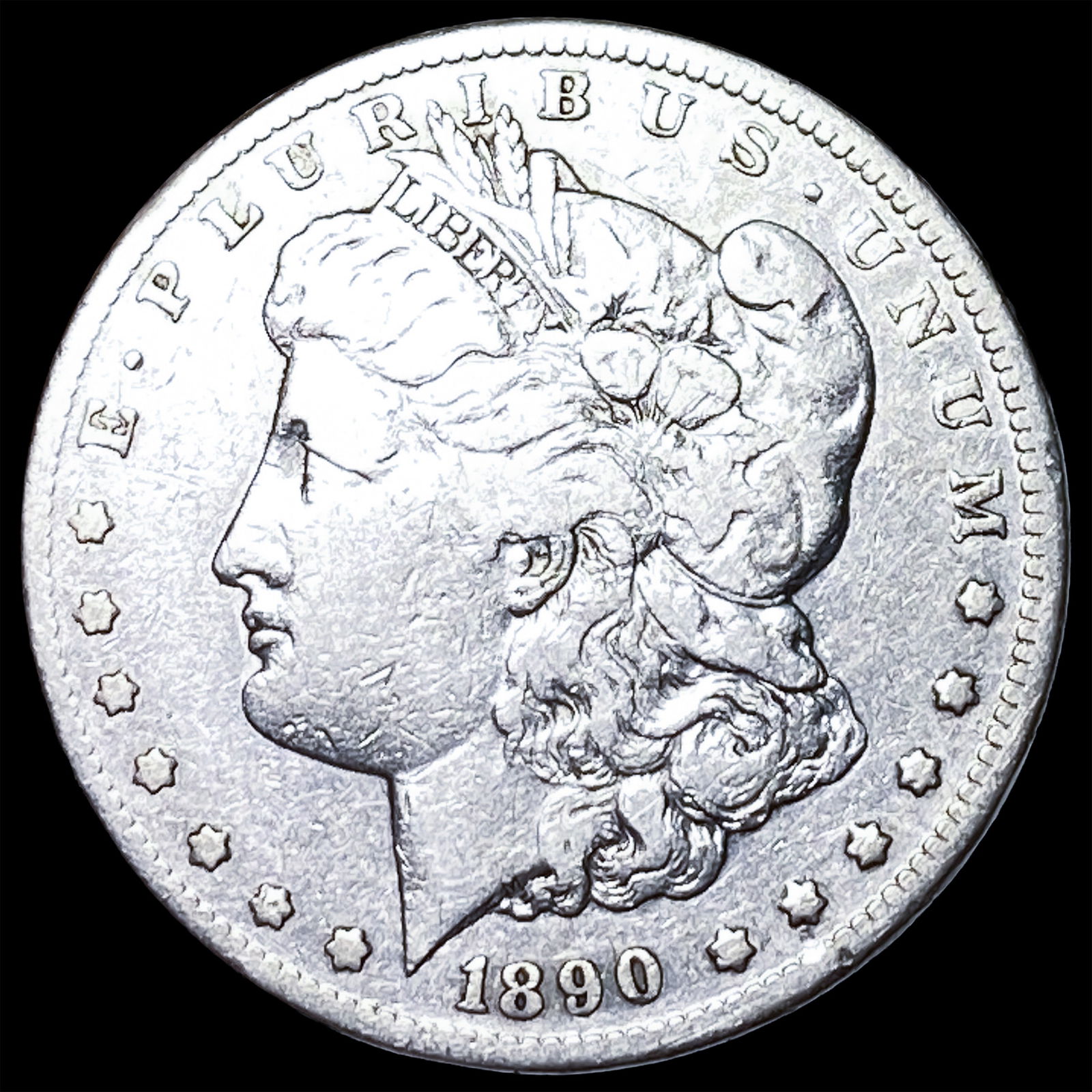 1890-CC Silver Morgan Dollar NICELY CIRCULATED: 1890-CC Silver Morgan Dollar NICELY CIRCULATED