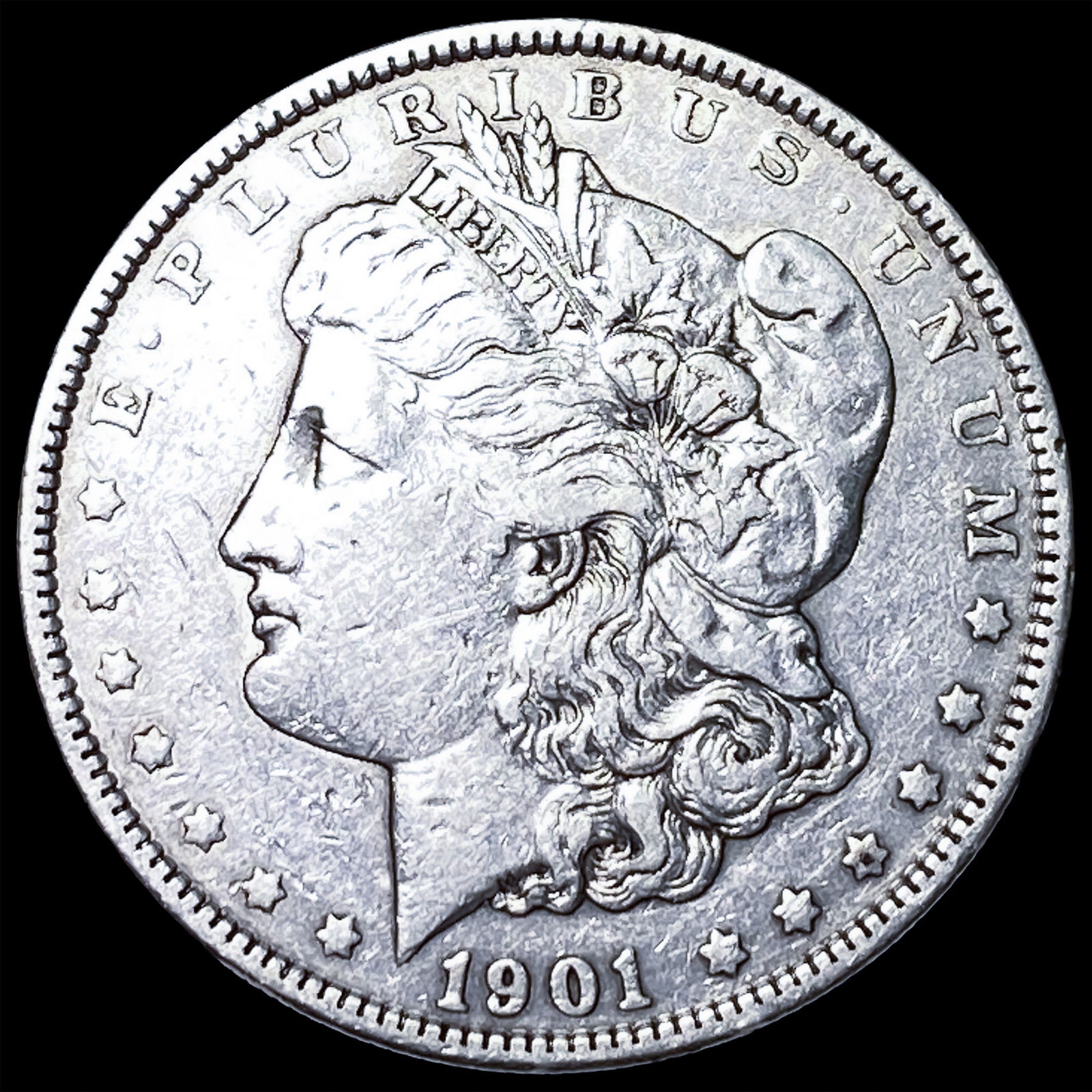 1901 Morgan Silver Dollar NEARLY UNCIRCULATED: 1901 Morgan Silver Dollar NEARLY UNCIRCULATED