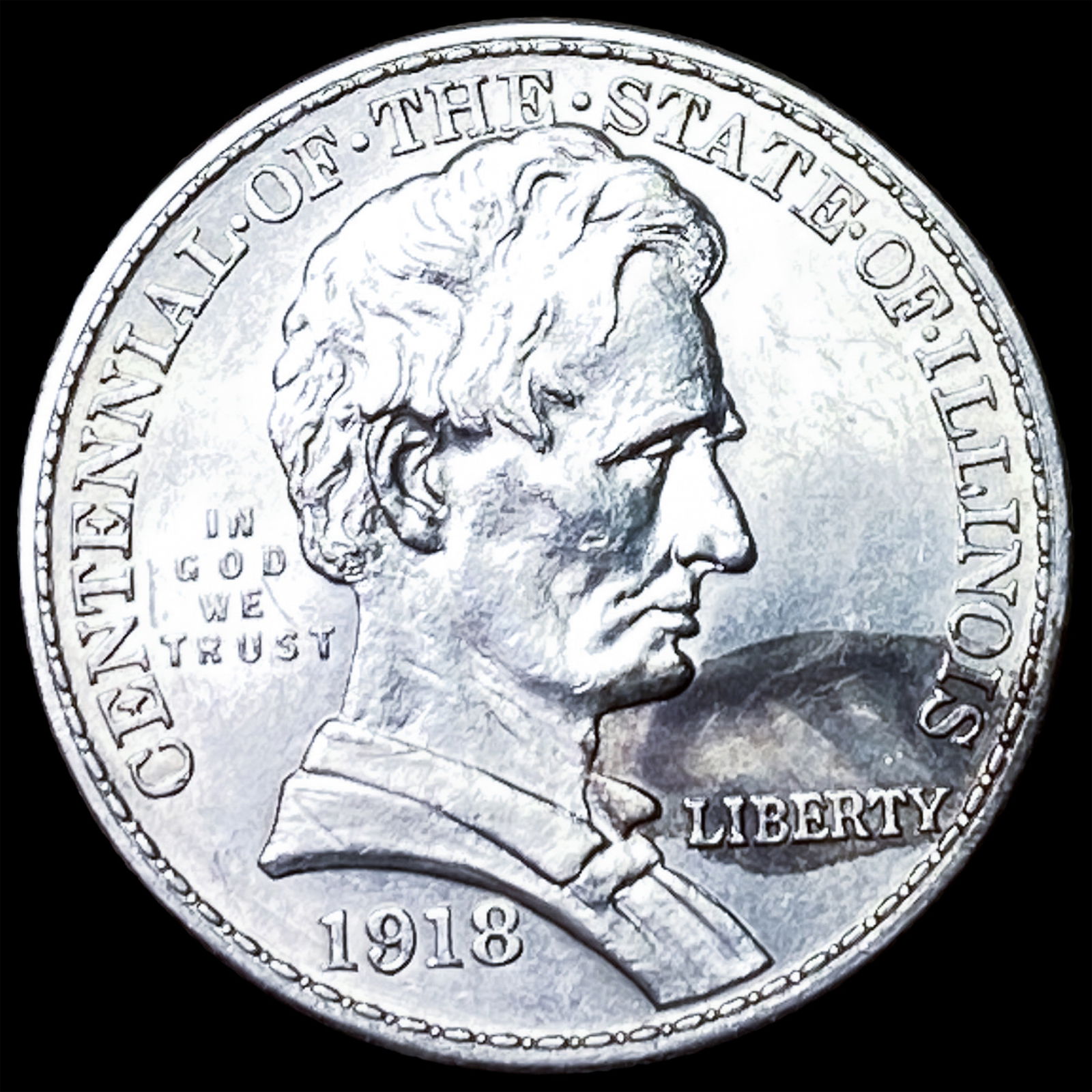 1918 Illinois Centennial Silver Half Dollar UNCIRCULATED: 1918 Illinois Centennial Silver Half Dollar UNCIRCULATED