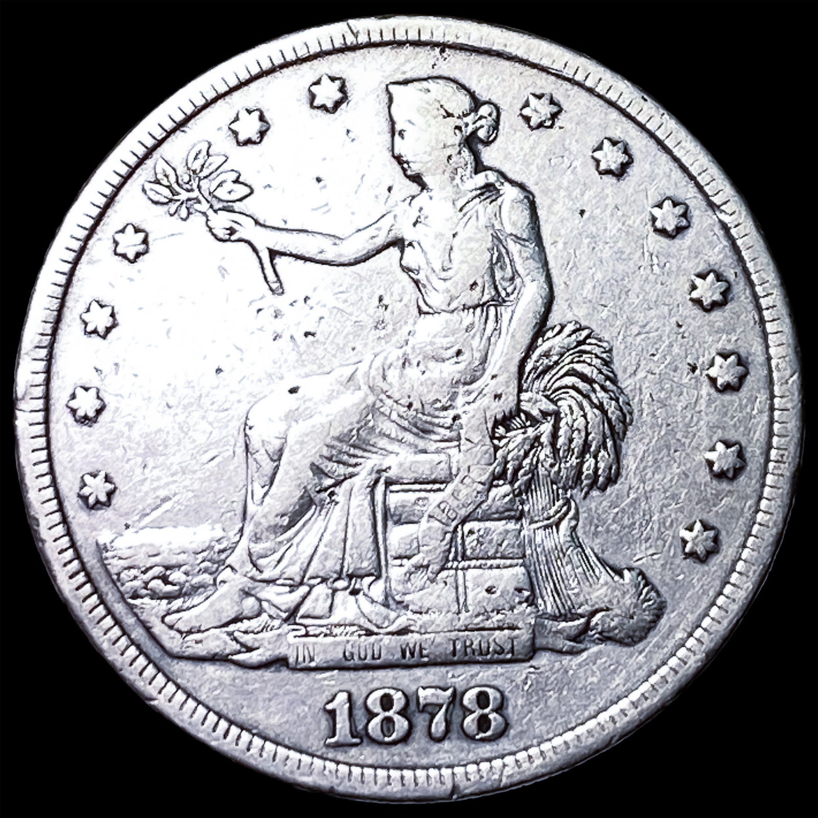 1878-S Silver Trade Dollar HIGH GRADE: 1878-S Silver Trade Dollar HIGH GRADE
