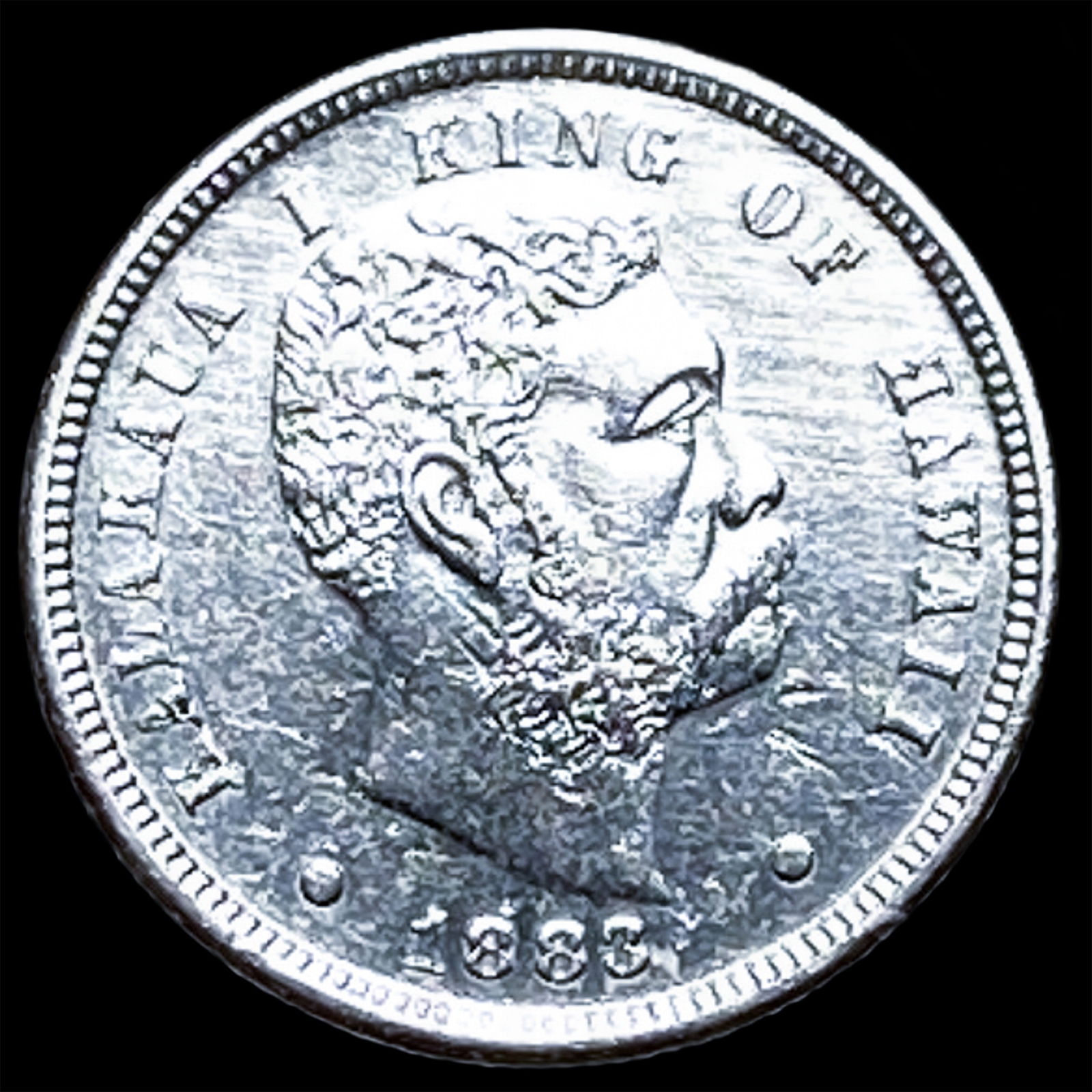 1883 Silver Dime Hawaii Kalakaua I UNCIRCULATED: 1883 Silver Dime Hawaii Kalakaua I UNCIRCULATED