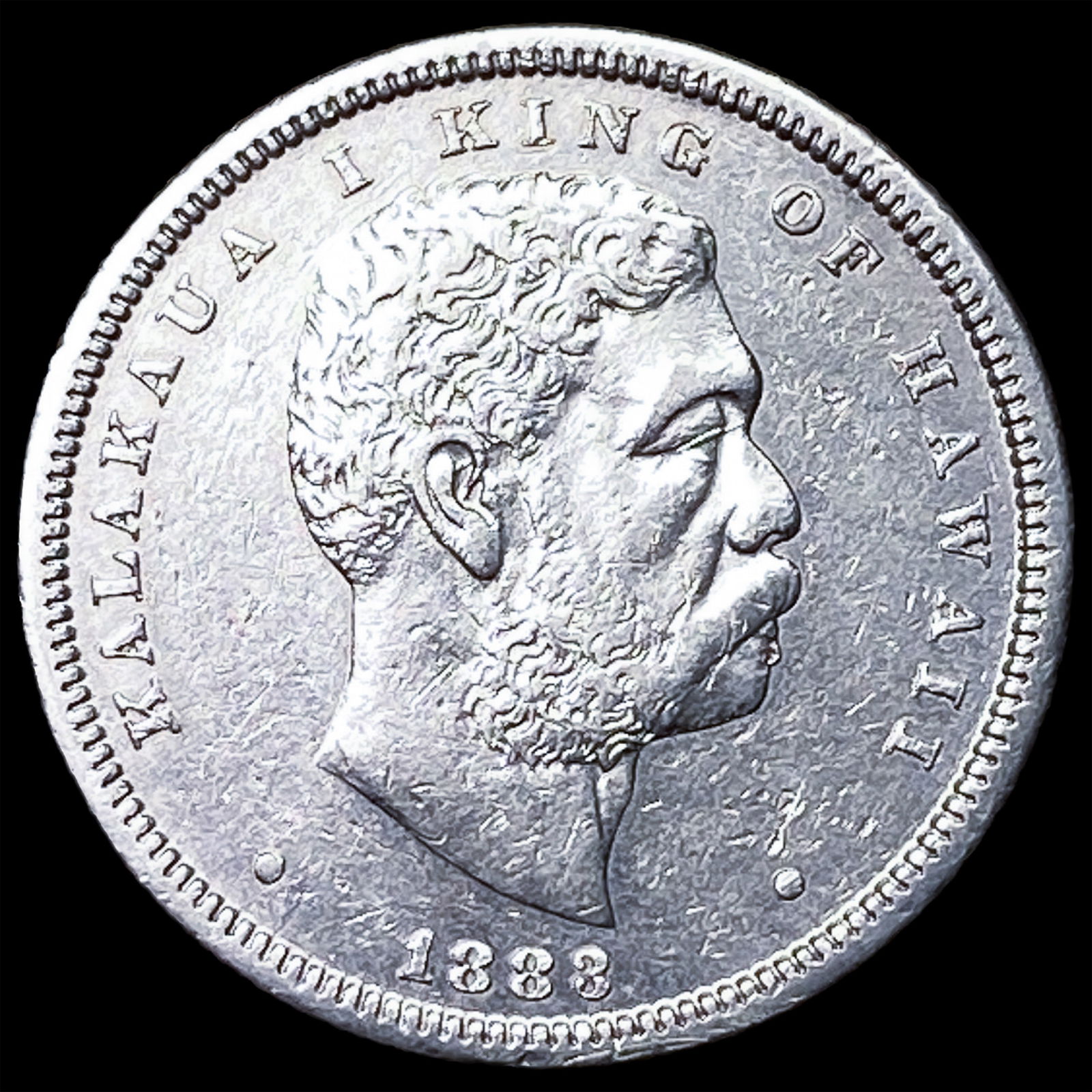 1883 Silver Hawaiian 1/2 Dollar NEARLY UNCIRCULATED: 1883 Silver Hawaiian 1/2 Dollar NEARLY UNCIRCULATED