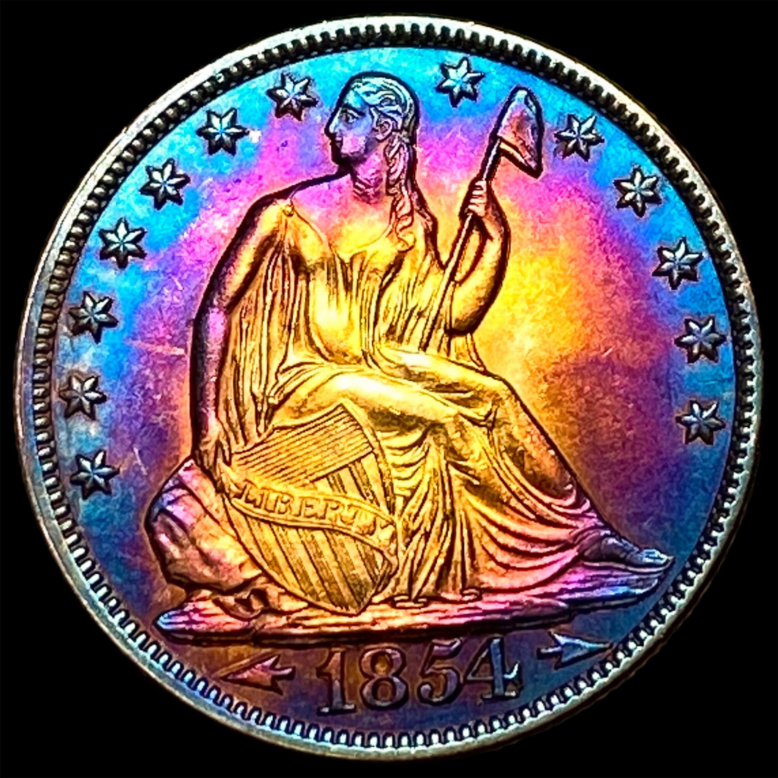 1854-O Silver Half Dollar UNCIRCULATED: 1854-O Silver Half Dollar UNCIRCULATED