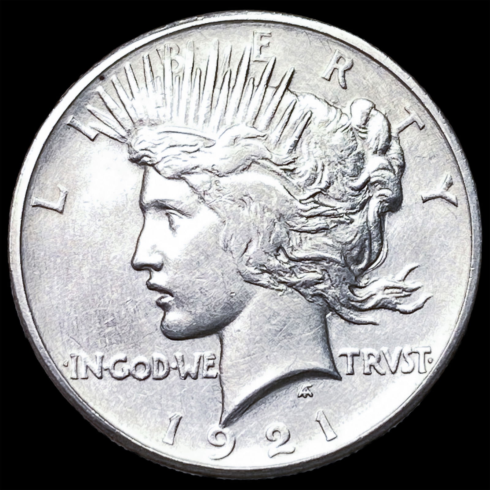 1921 Silver Peace Dollar CLOSELY UNCIRCULATED: 1921 Silver Peace Dollar CLOSELY UNCIRCULATED