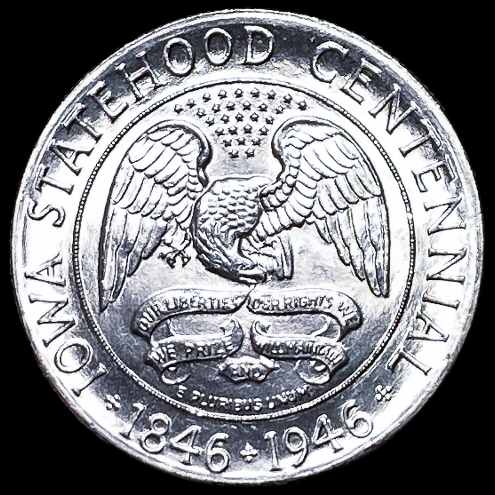 1946 Silver Iowa Centennial Half Dollar UNCIRCULATED: 1946 Silver Iowa Centennial Half Dollar UNCIRCULATED
