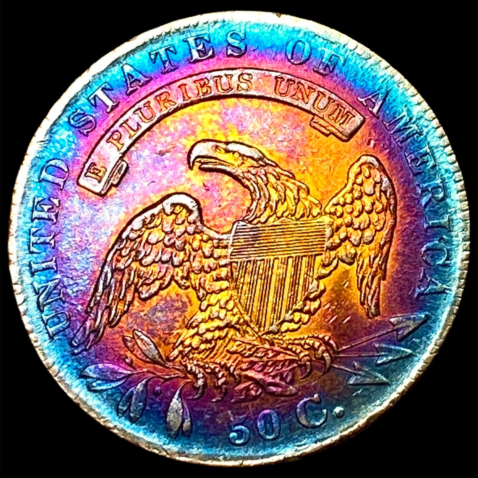 1836 Capped Bust Half Dollar UNCIRCULATED - 2