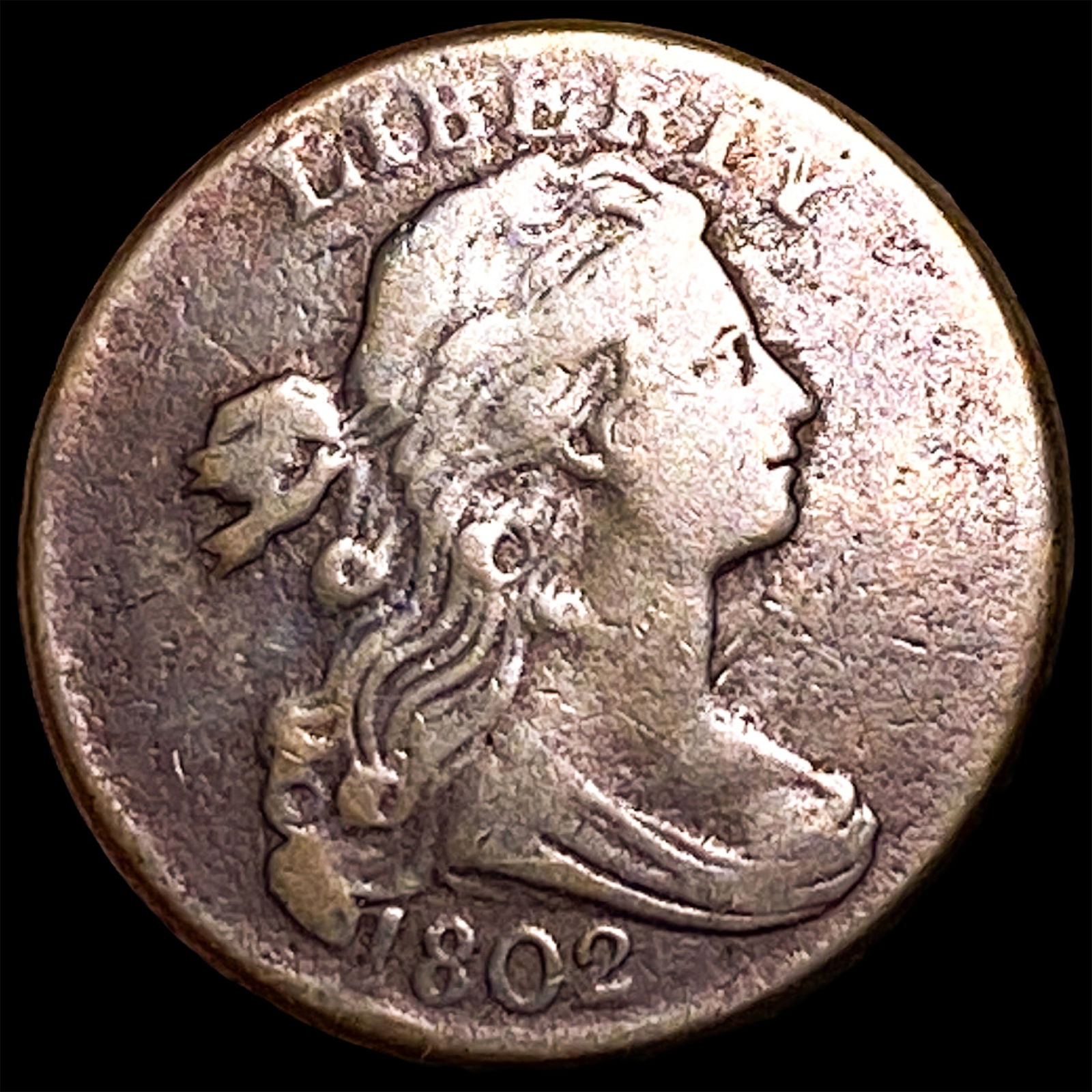 1802 Draped Bust Large Cent HIGH GRADE (1 of 2)