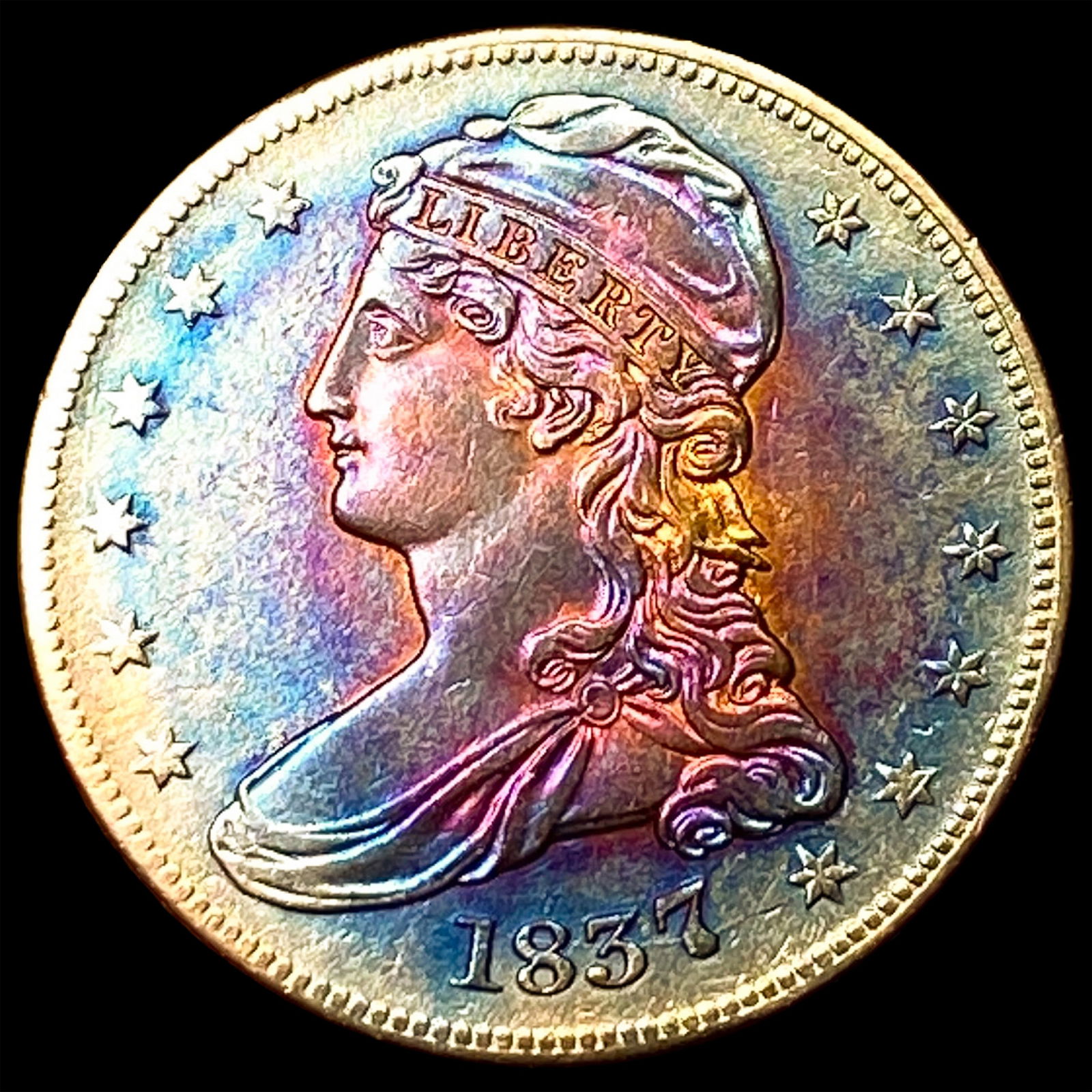 1837 Capped Bust Half Dollar UNCIRCULATED (1 of 2)