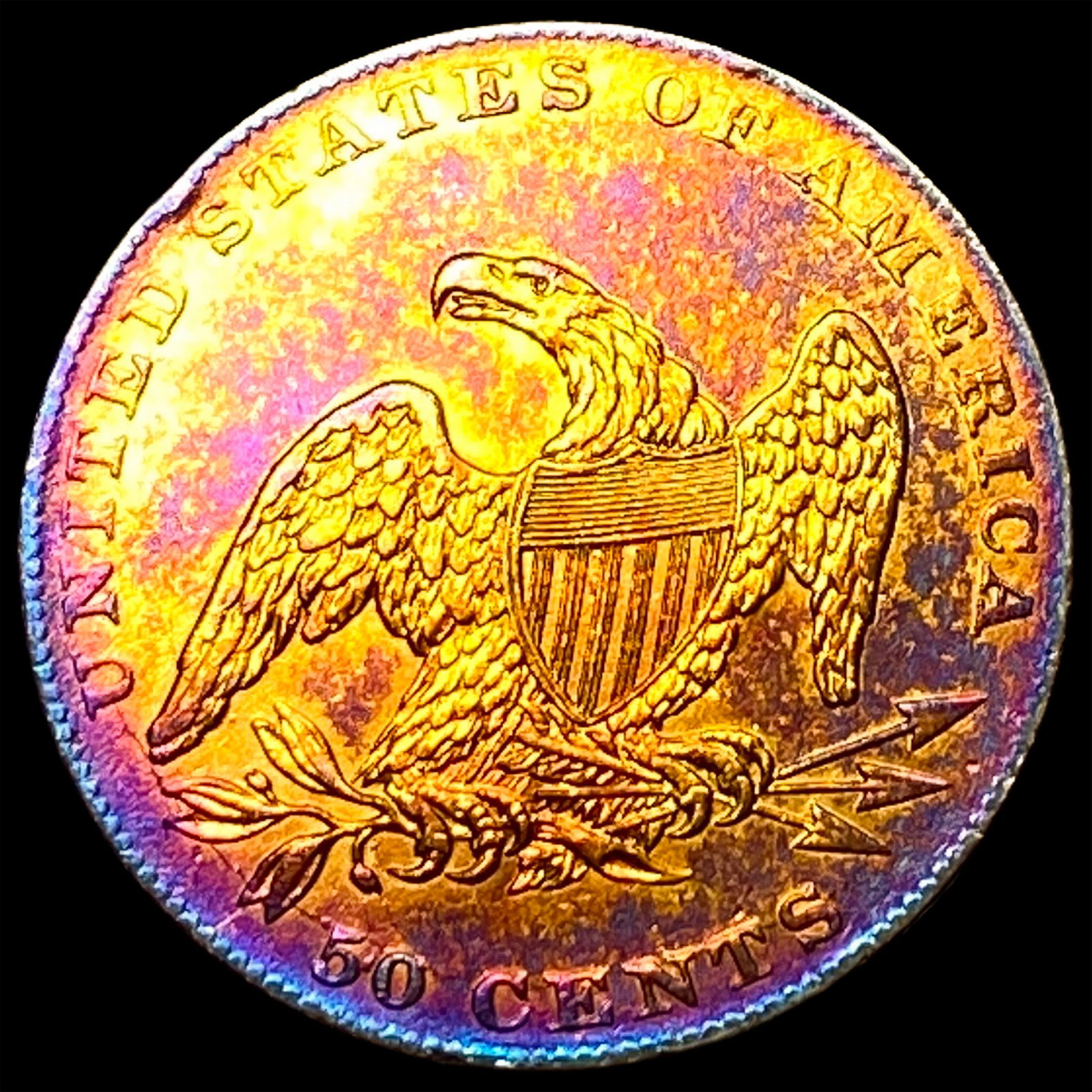 1837 Capped Bust Half Dollar UNCIRCULATED - 2