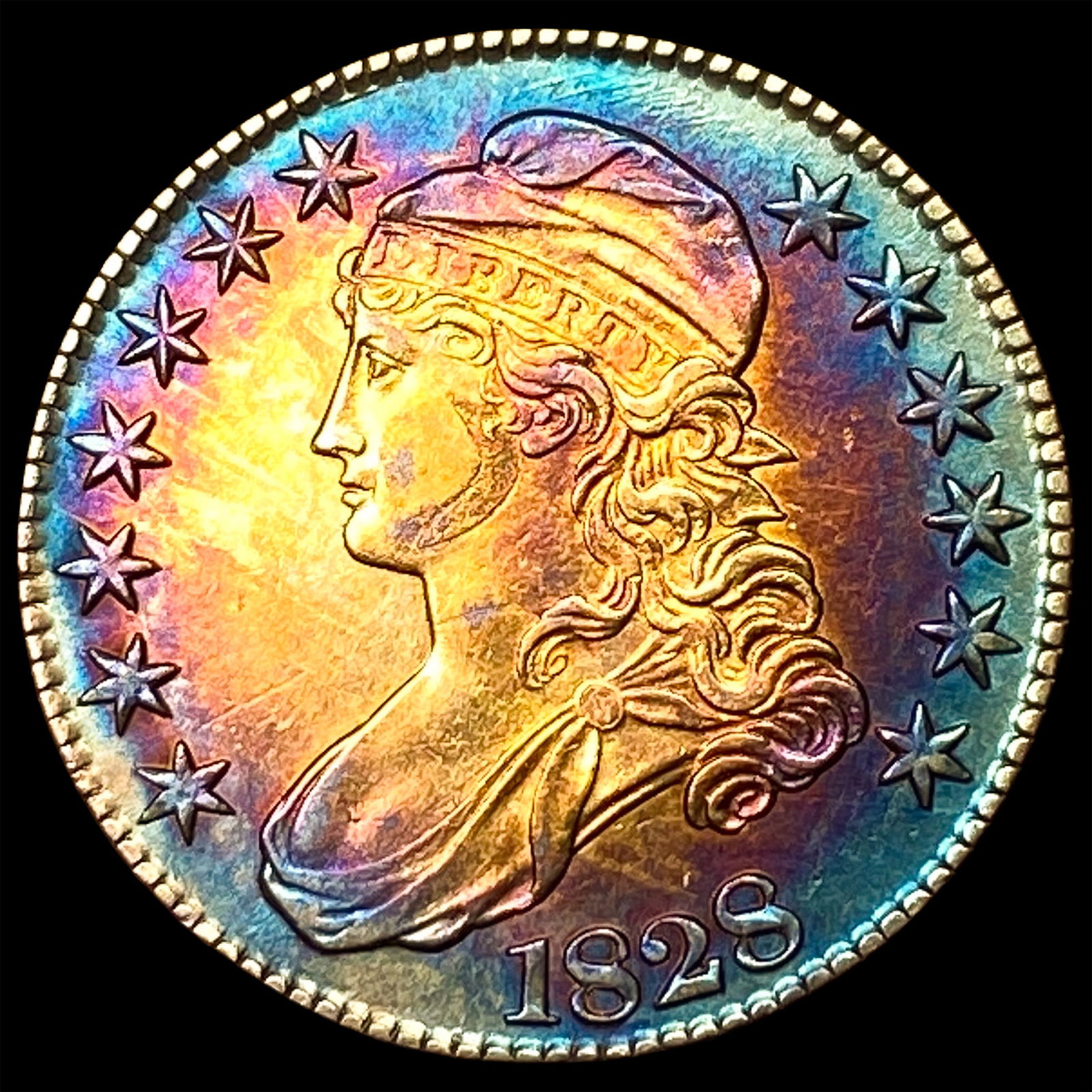 1828 Capped Bust Half Dollar UNCIRCULATED (1 of 2)