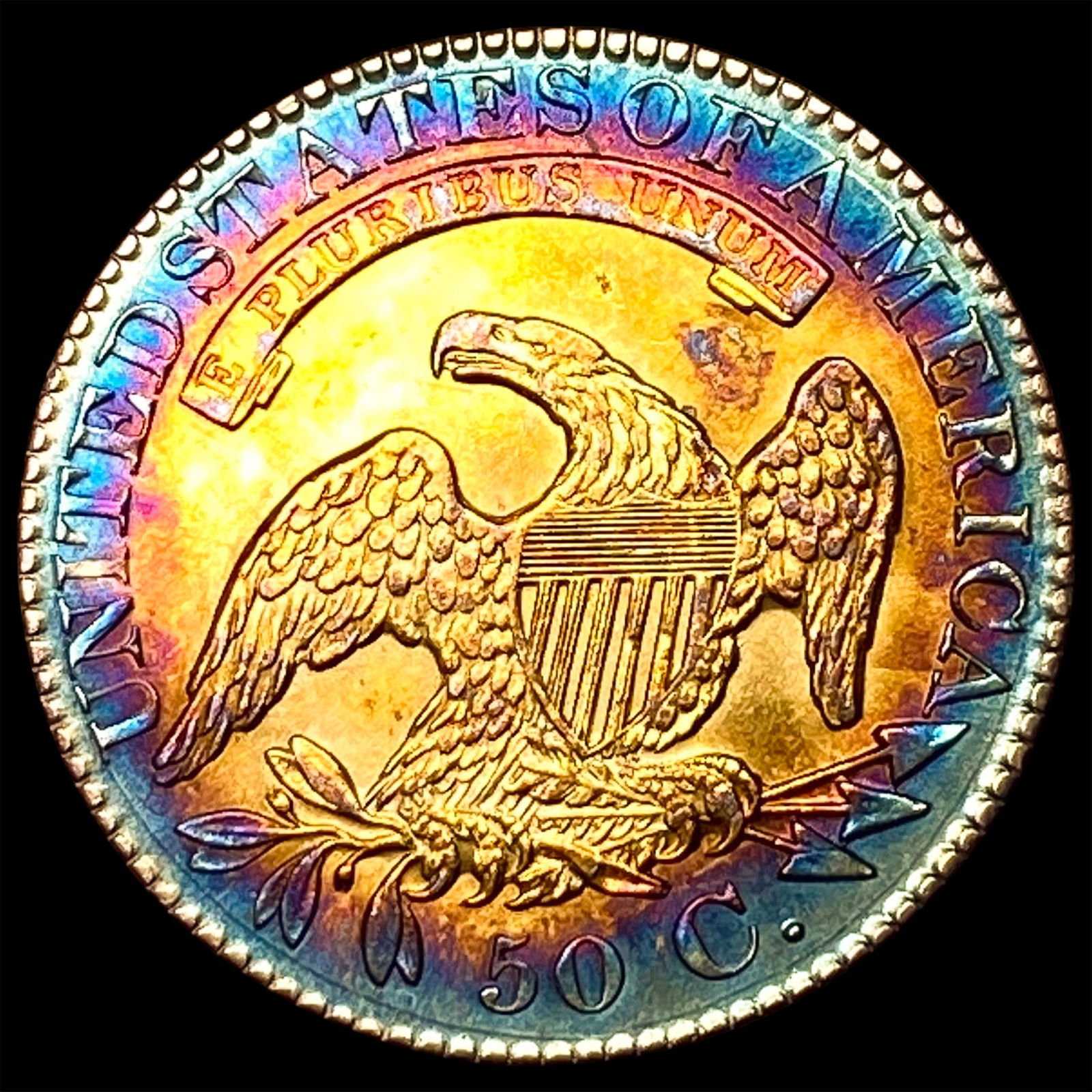 1828 Capped Bust Half Dollar UNCIRCULATED - 2