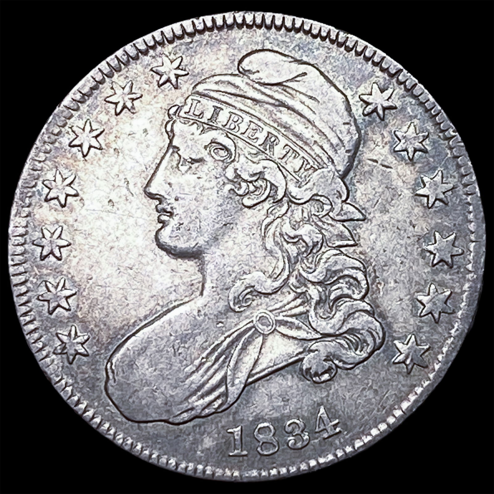 1834 Capped Bust Half Dollar ABOUT UNCIRCULATED (1 of 2)