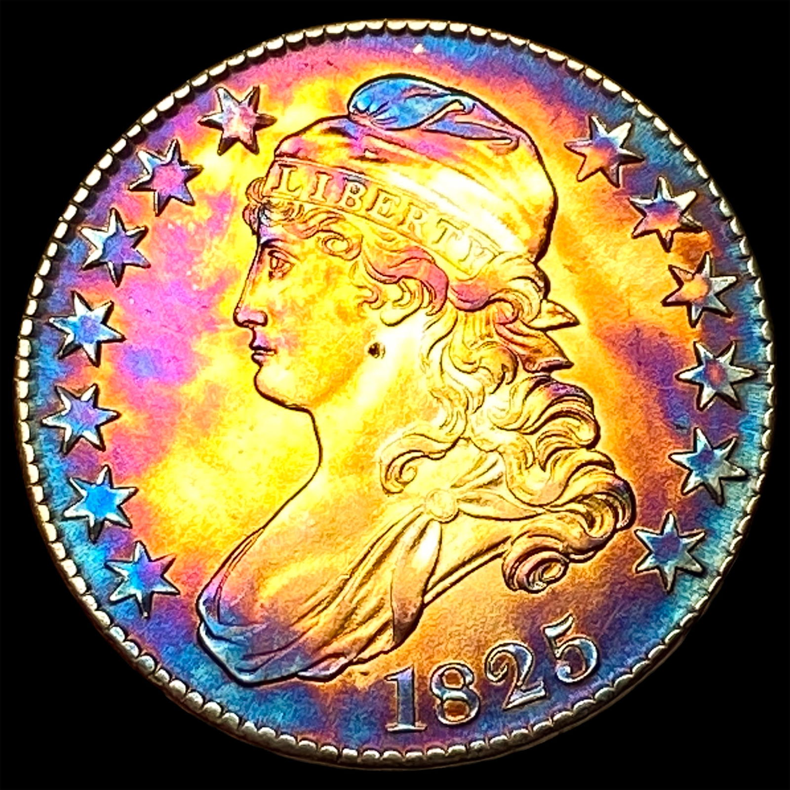 1825 Capped Bust Half Dollar UNCIRCULATED (1 of 2)