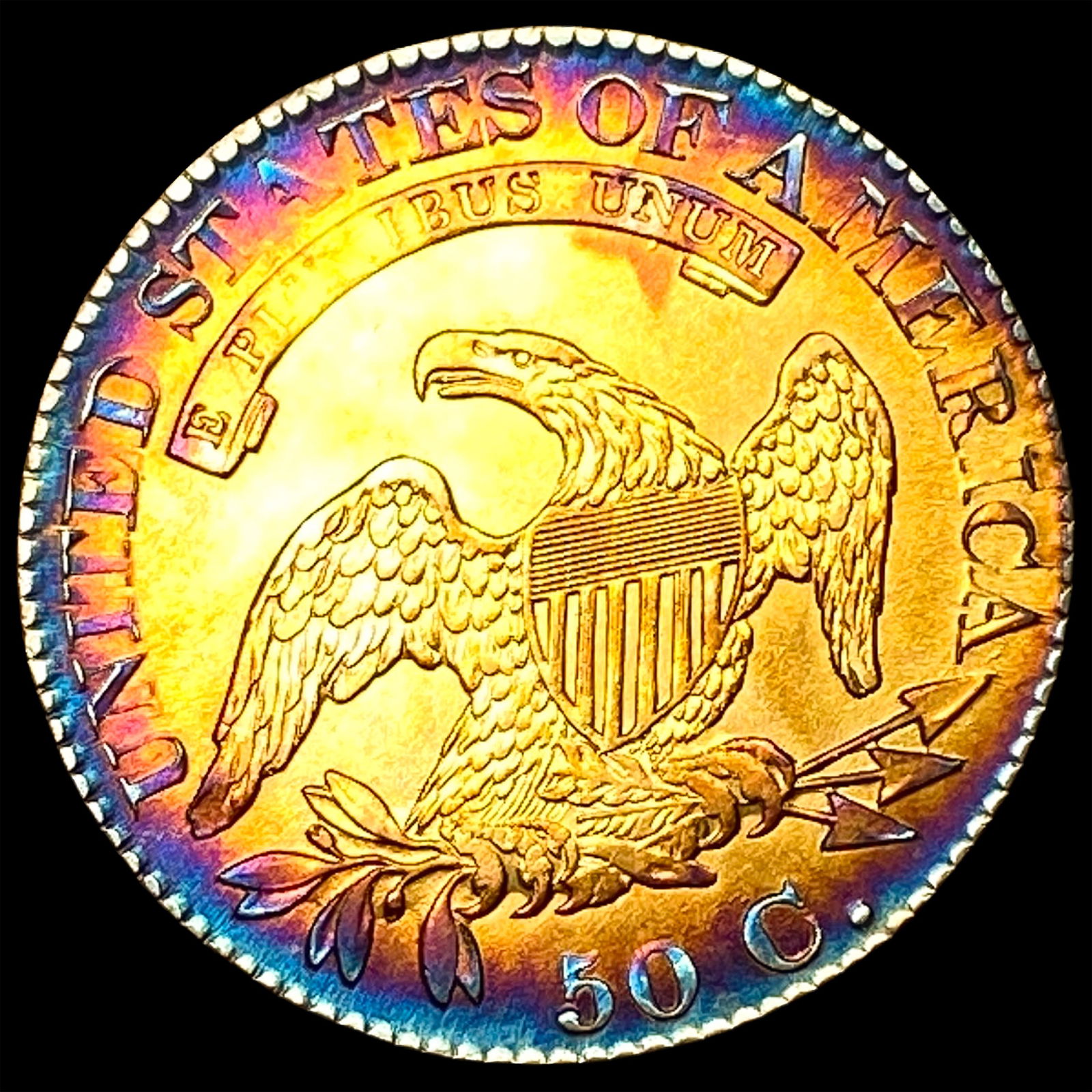 1825 Capped Bust Half Dollar UNCIRCULATED - 2