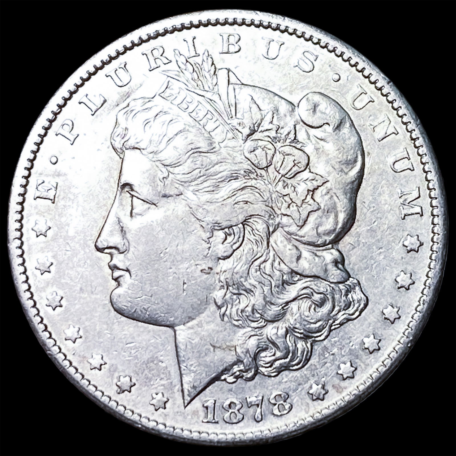 1878-CC Silver Morgan Dollar CLOSELY UNCIRCULATED: 1878-CC Silver Morgan Dollar CLOSELY UNCIRCULATED