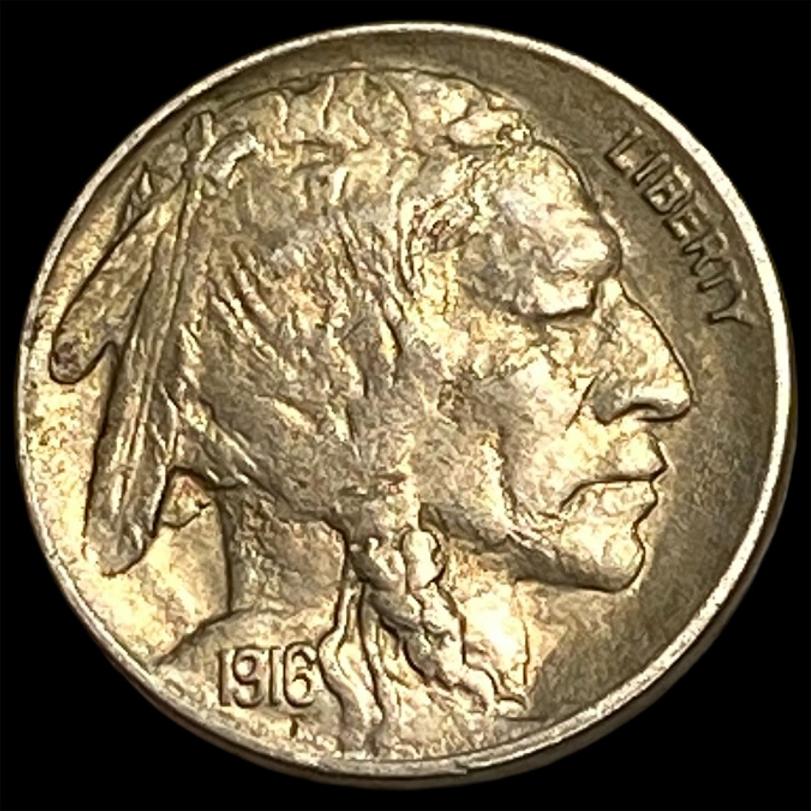 1916-D Buffalo Nickel CLOSELY UNCIRCULATED: 1916-D Buffalo Nickel CLOSELY UNCIRCULATED