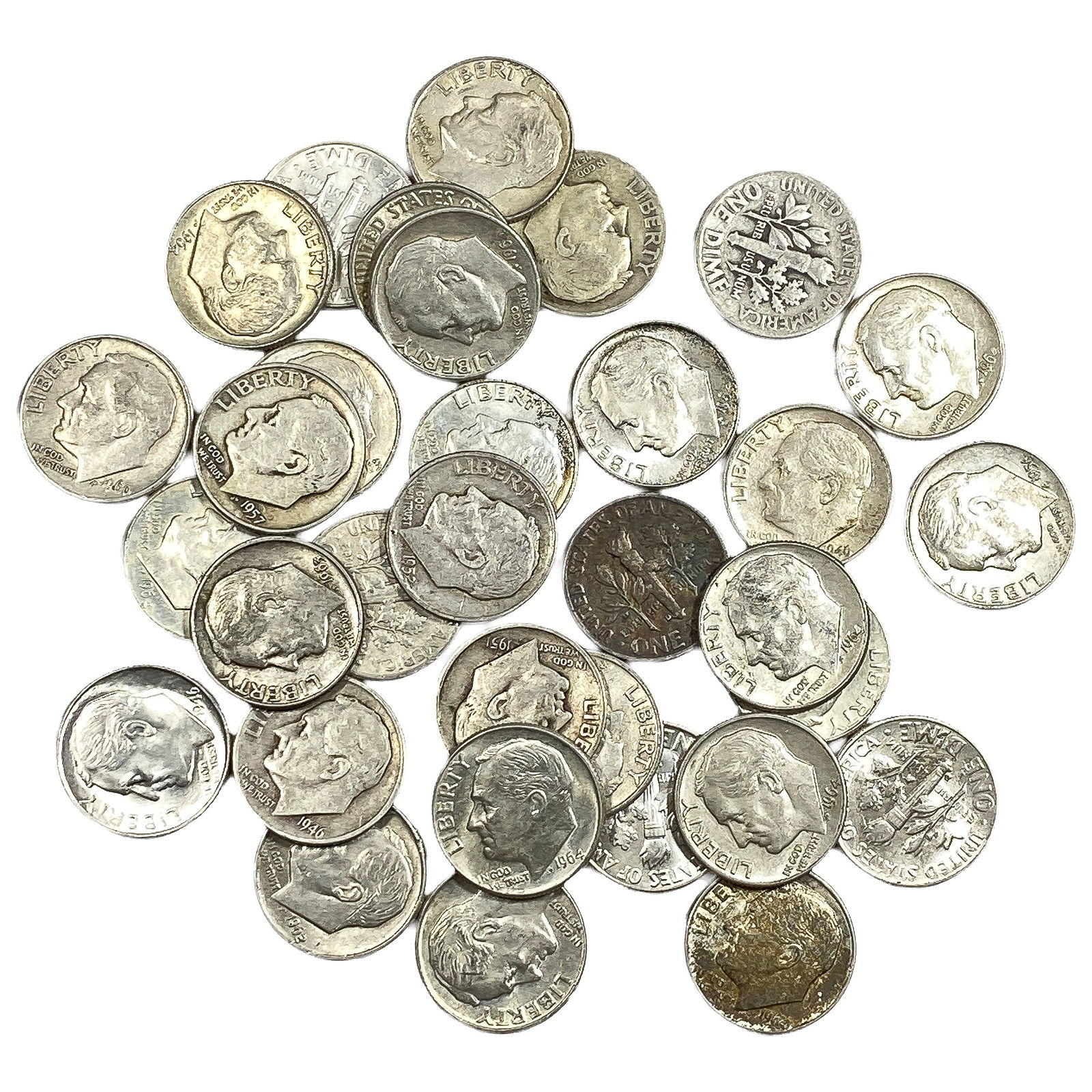 [33] - Silver Roosevelt Dimes (1 of 2)