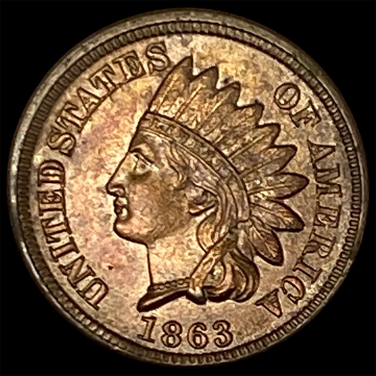 1863 Indian Head Cent UNCIRCULATED (1 of 2)