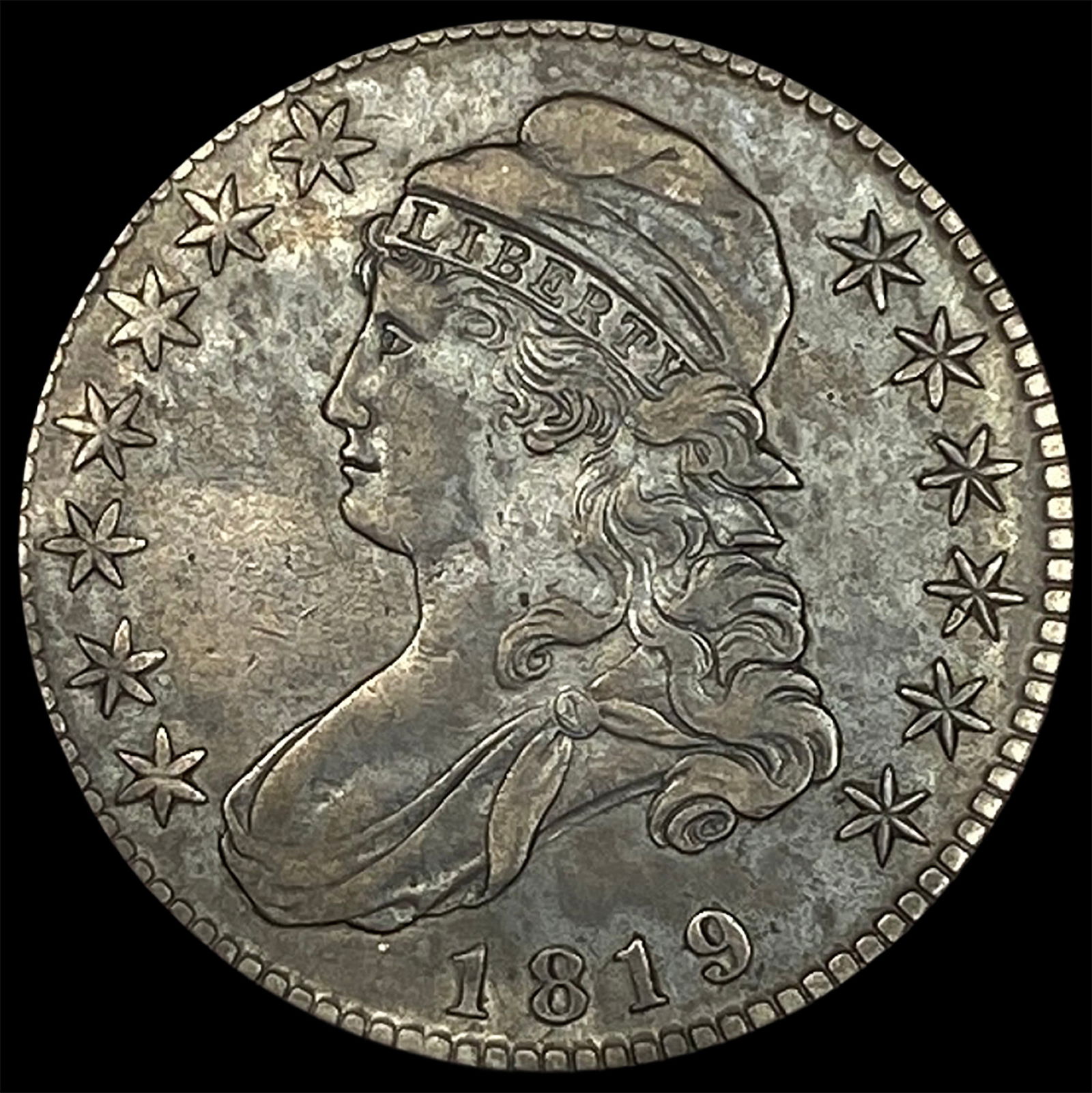 1819 Capped Bust Half Dollar NEARLY UNCIRCULATED (1 of 2)