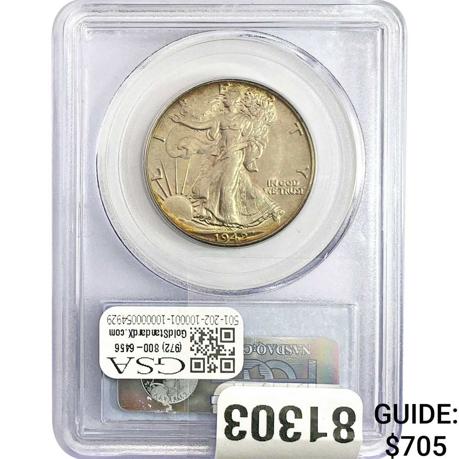 1942 Walking Liberty Half Dollar PCGS MS65: 1942 Walking Liberty Half Dollar PCGS MS65