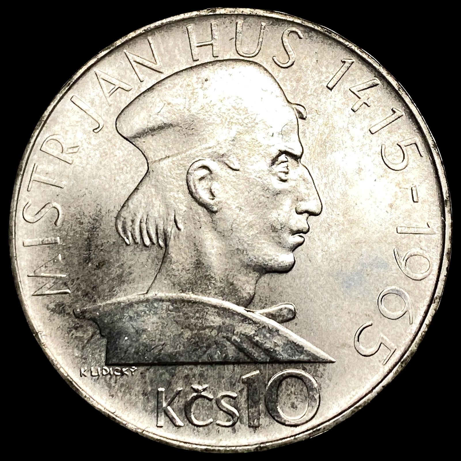 1965 Czechoslovakia Silver 10 Korun UNCIRCULATED (1 of 2)