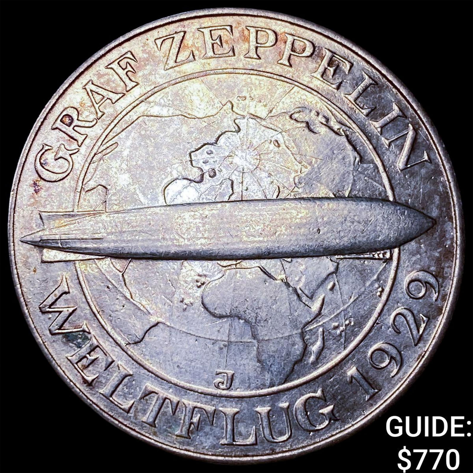 1929 Germany Silver 5 Reichsmark UNCIRCULATED: 1929 Germany Silver 5 Reichsmark UNCIRCULATED