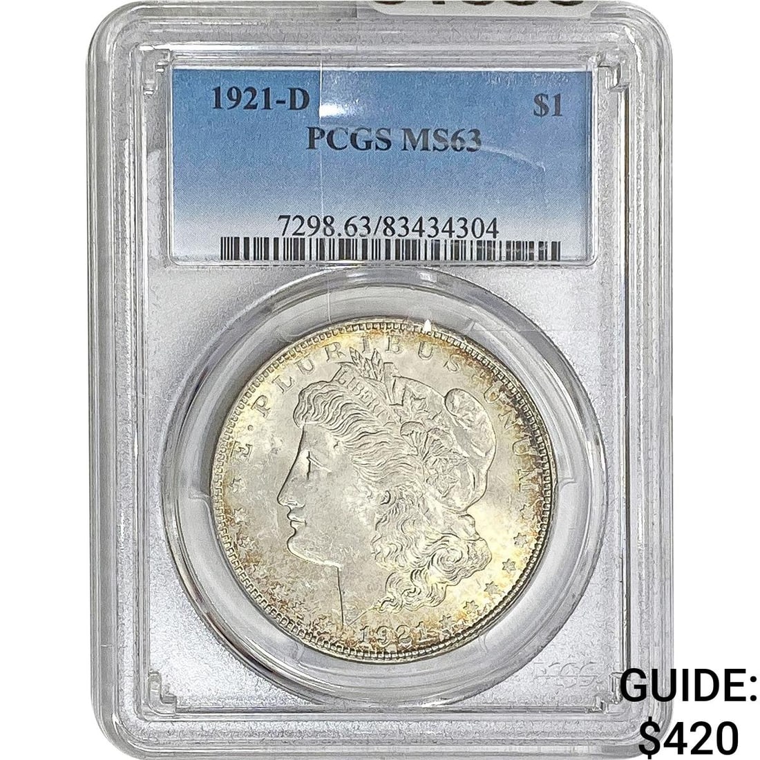 1921-D Morgan Silver Dollar PCGS MS63 (1 of 2)
