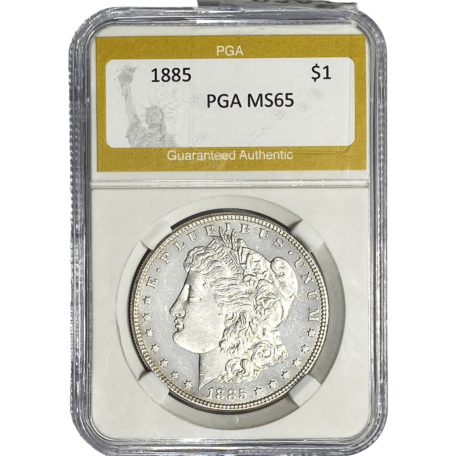 1885 Morgan Silver Dollar PGA MS65: 1885 Morgan Silver Dollar PGA MS65