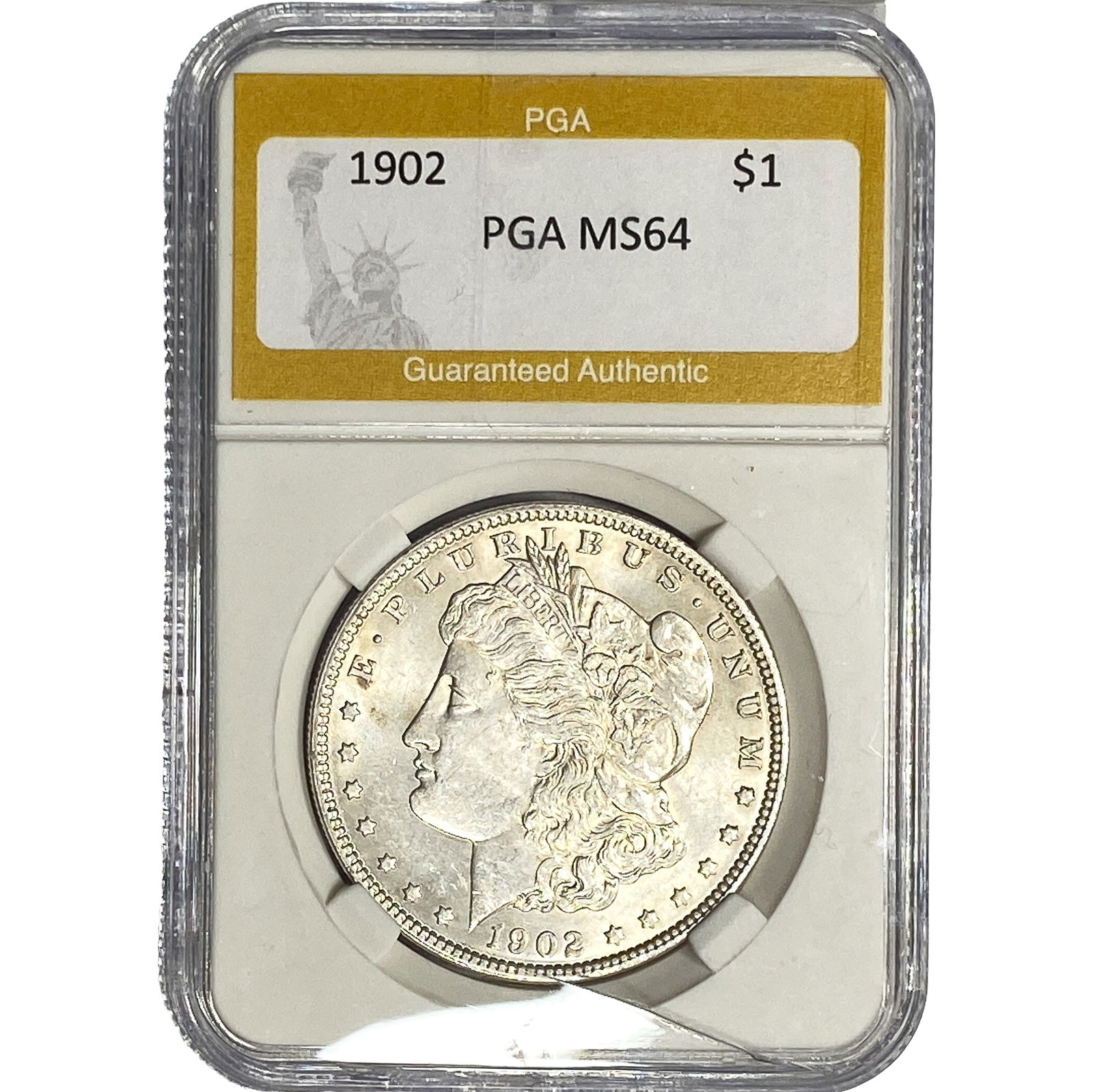 1902 Morgan Silver Dollar PGA MS64: 1902 Morgan Silver Dollar PGA MS64