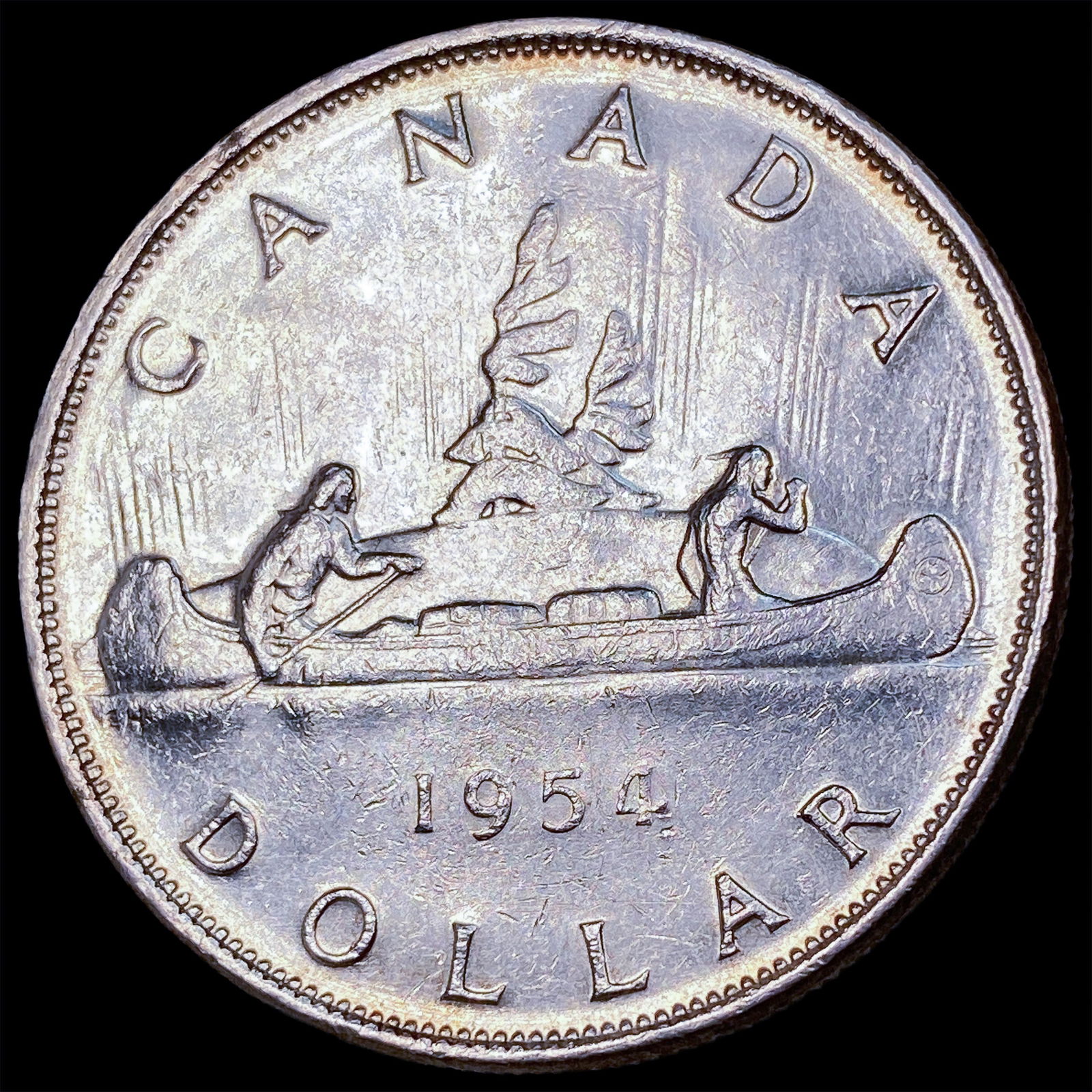 1954 Canada Silver Dollar UNCIRCULATED - 2