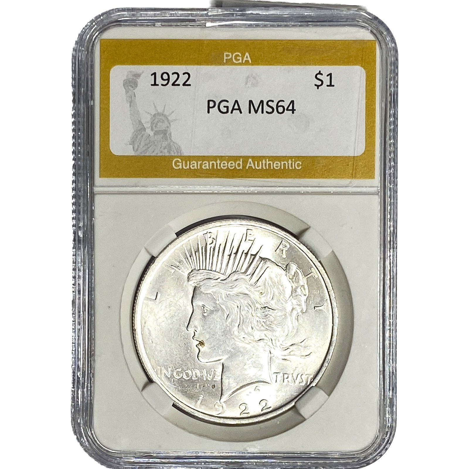 1922 Silver Peace Dollar PGA MS64 (1 of 2)