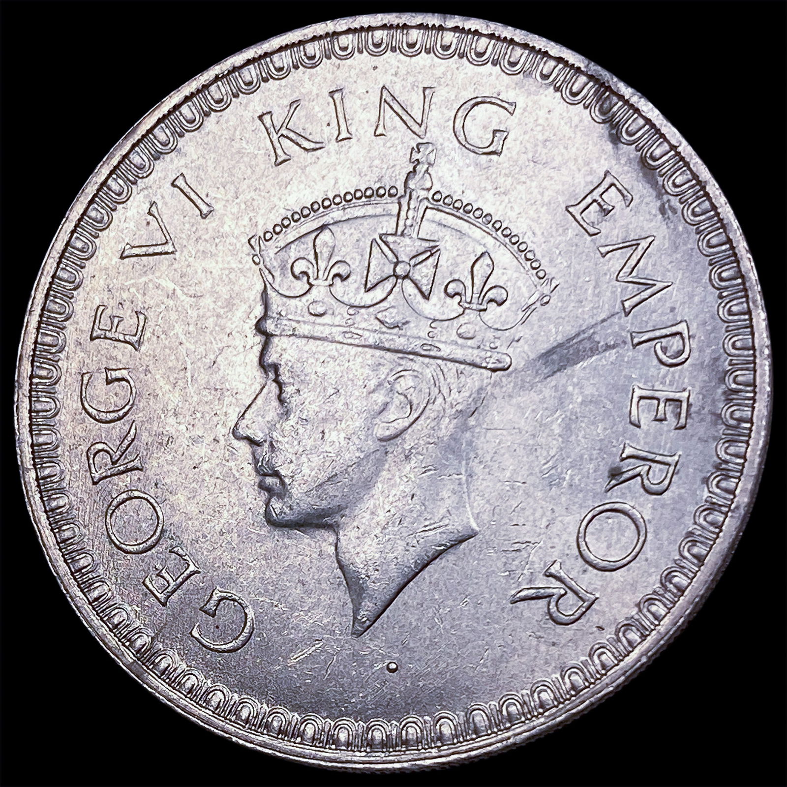1943 India-British Silver Rupee UNCIRCULATED (1 of 2)