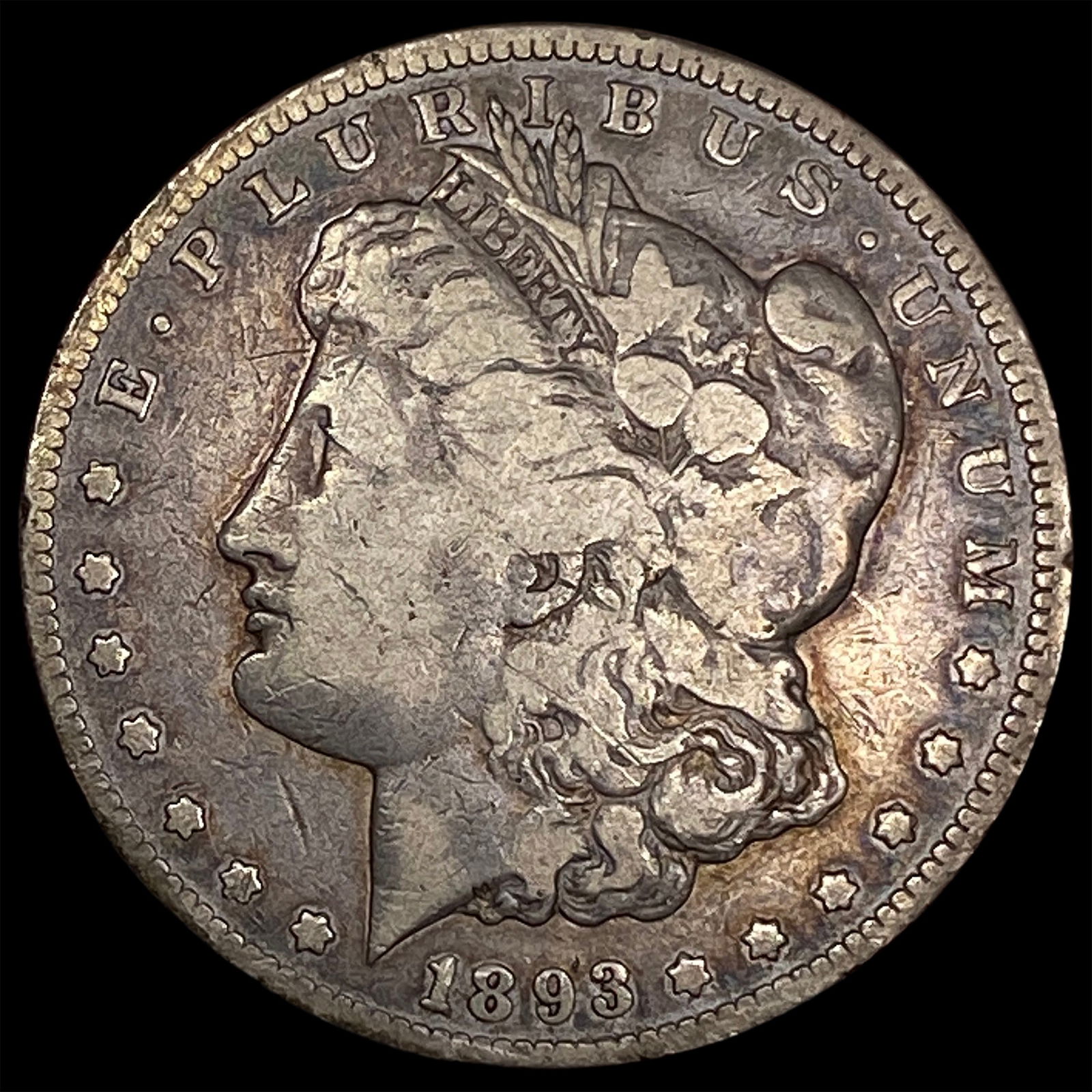 1893-CC Silver Morgan Dollar NICELY CIRCULATED: 1893-CC Silver Morgan Dollar NICELY CIRCULATED