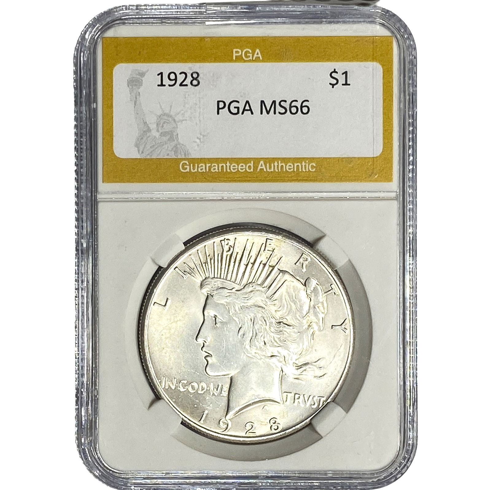 1928 Silver Peace Dollar PGA MS66 (1 of 2)