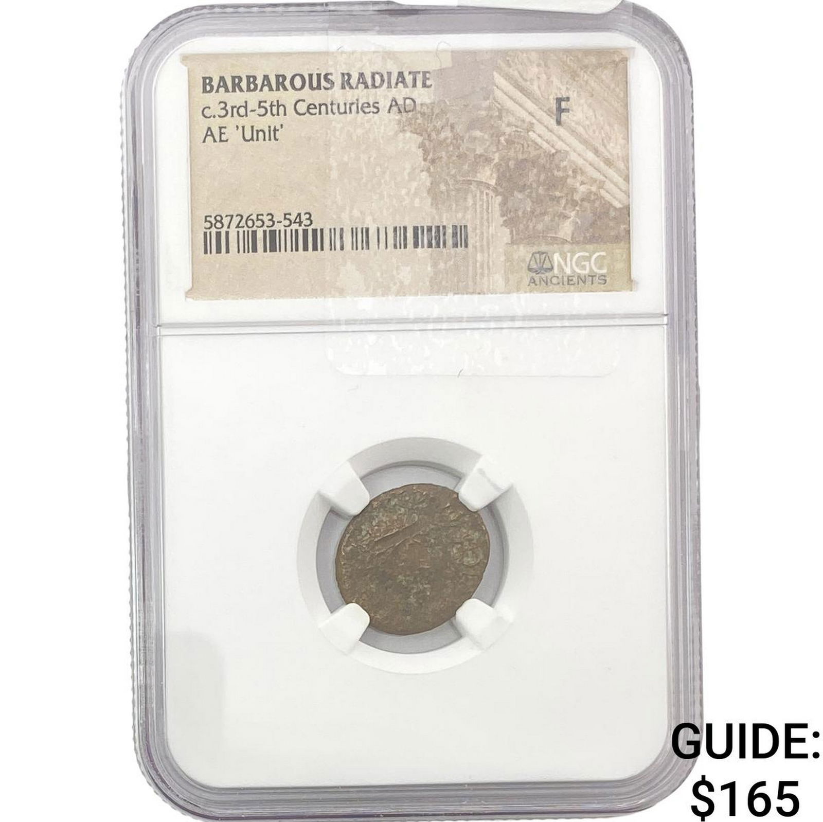 Barbarous Radiate c.3rd-5th Cent. Bronze'Unit' F: Barbarous Radiate c.3rd-5th Cent. Bronze'Unit' F