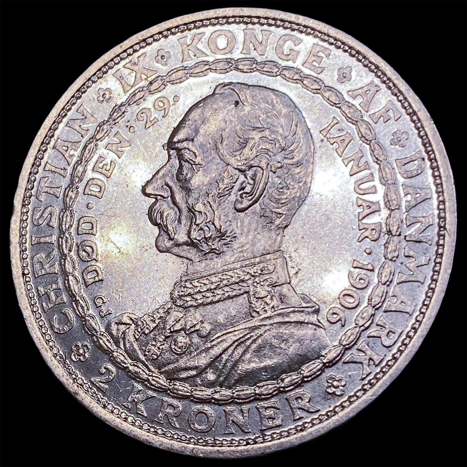 1906 Denmark Frederick VIII Silver 2 Kroner .3858 CLOSELY UNCIRCULATED (1 of 2)