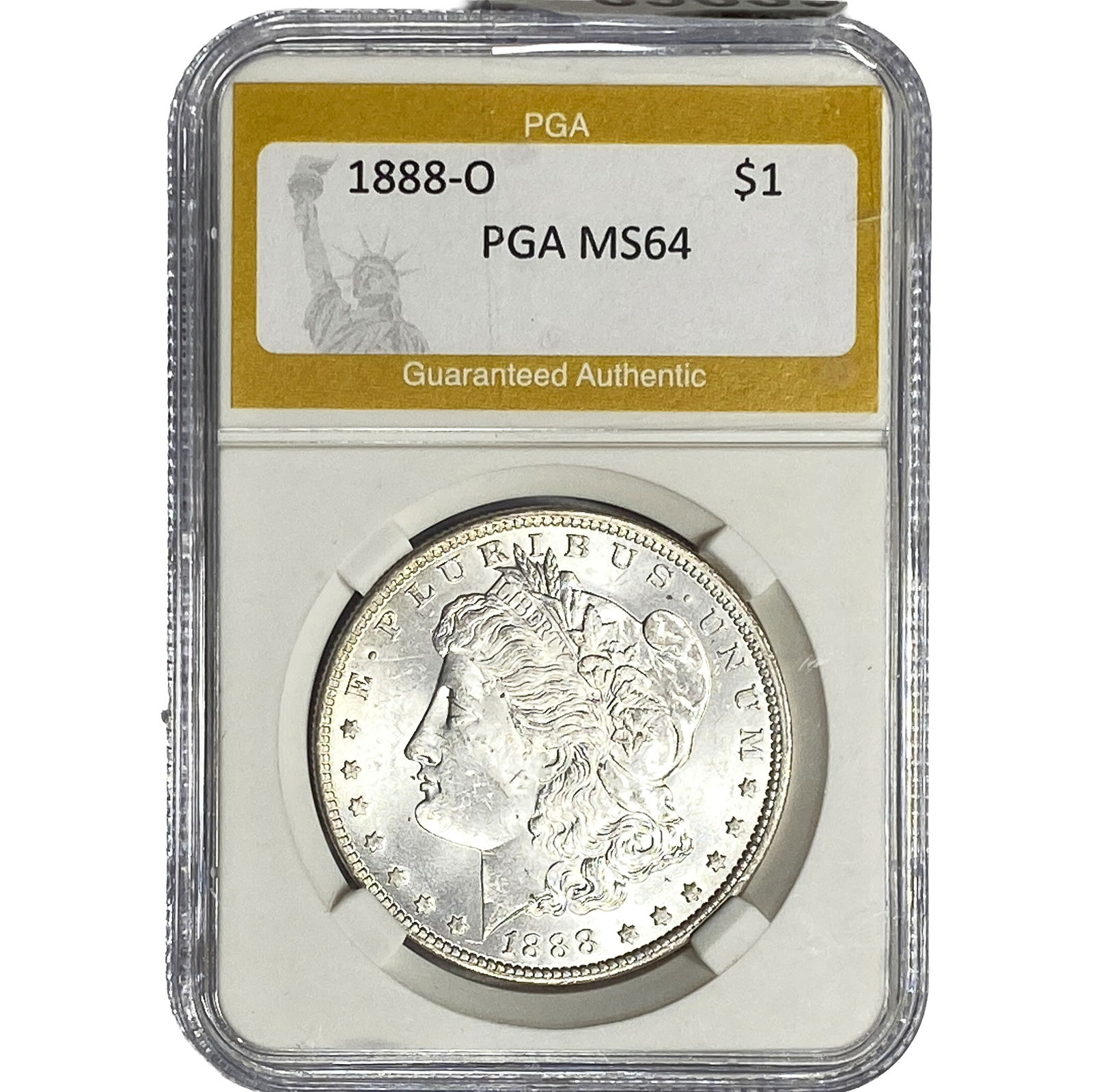 1888-O Morgan Silver Dollar PGA MS64: 1888-O Morgan Silver Dollar PGA MS64