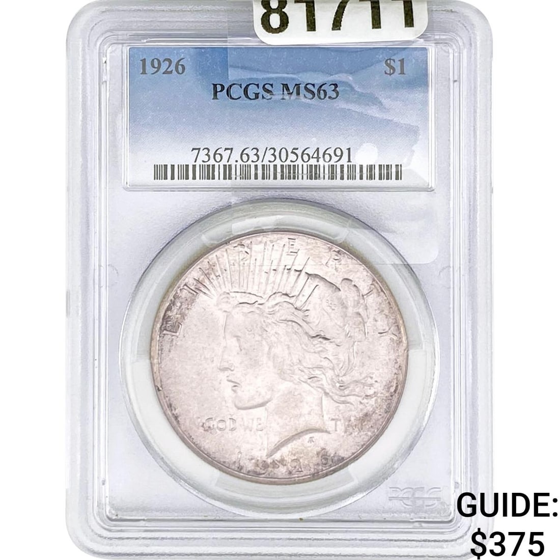 1926 Silver Peace Dollar PCGS MS63 (1 of 2)
