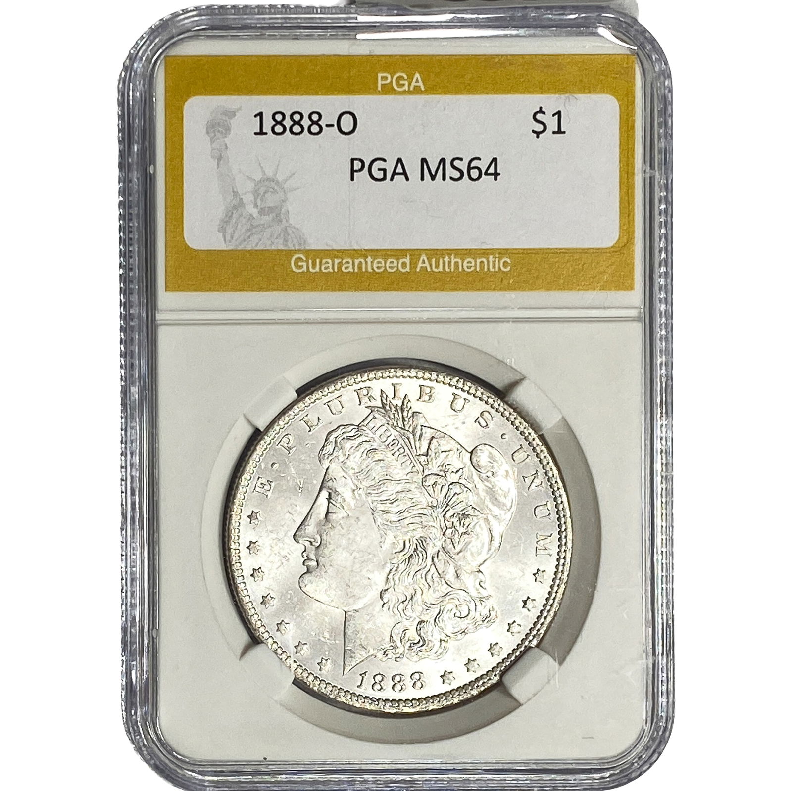 1888-O Morgan Silver Dollar PGA MS64: 1888-O Morgan Silver Dollar PGA MS64