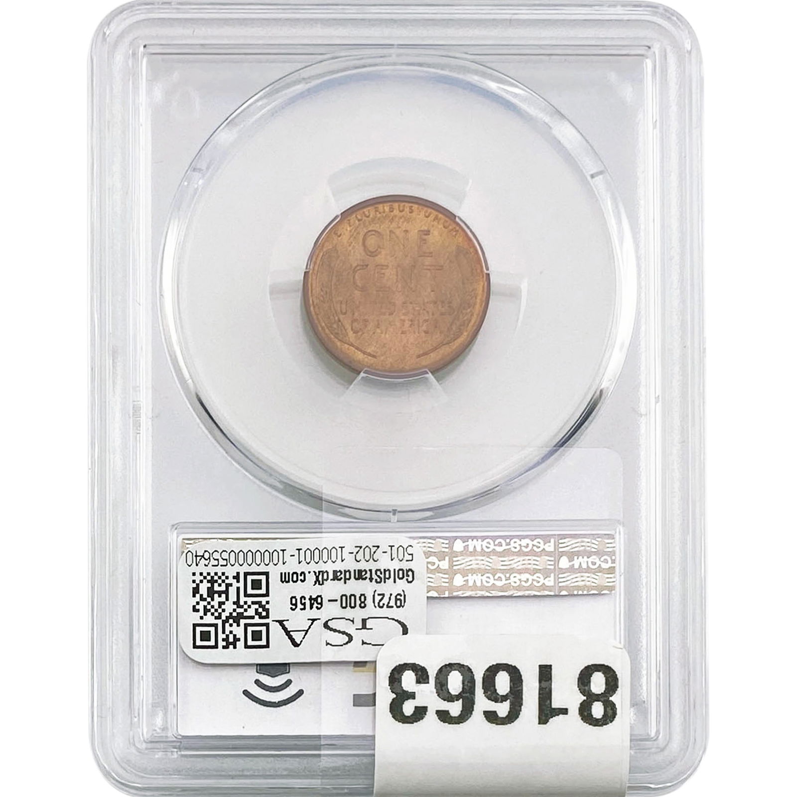 1909 Wheat Cent PCGS MS65 RD - 2