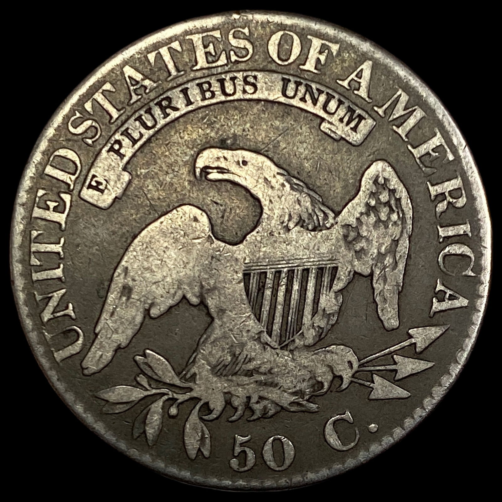 1823 Capped Bust Half Dollar LIGHTLY CIRCULATED - 2