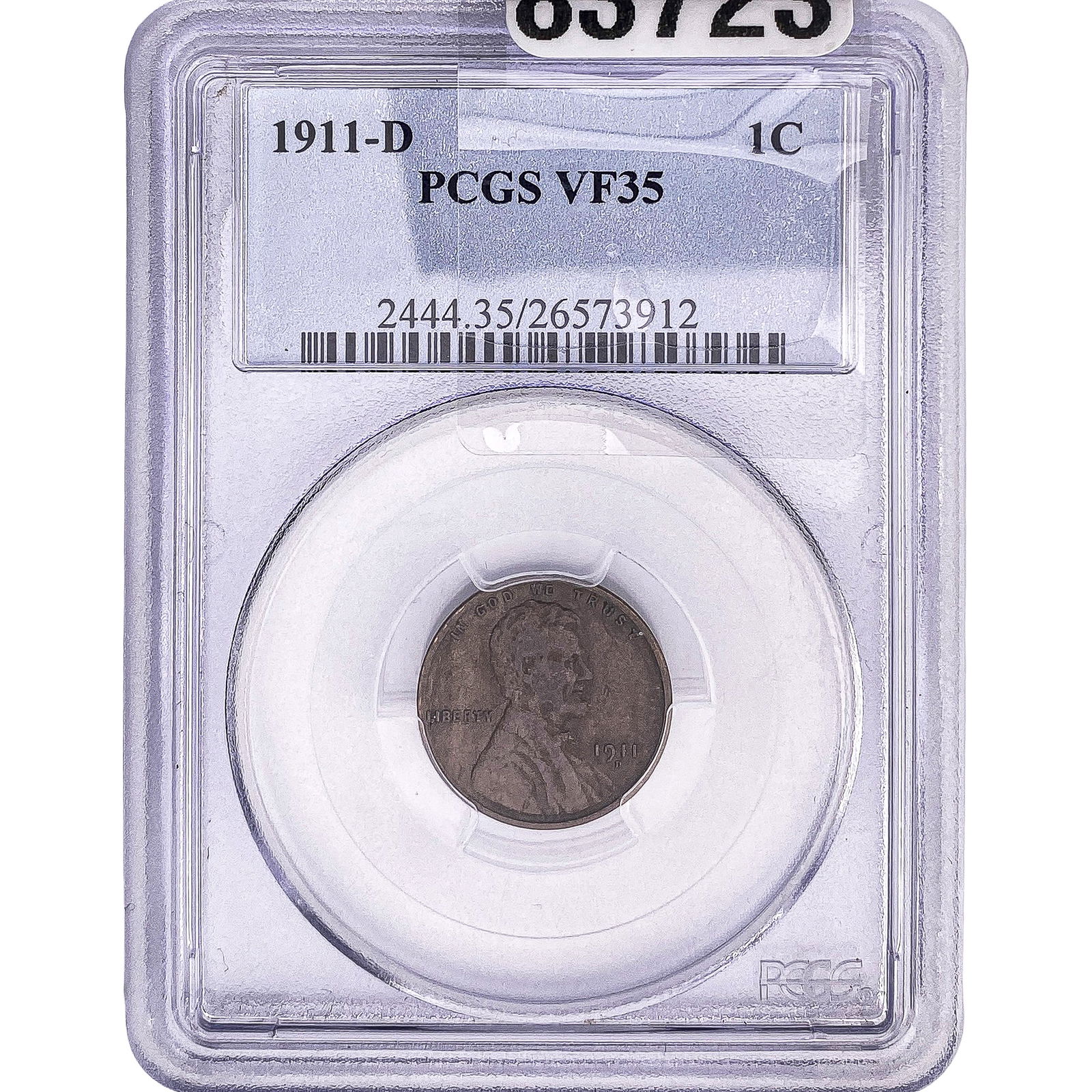 1911-D Wheat Cent PCGS VF35: 1911-D Wheat Cent PCGS VF35